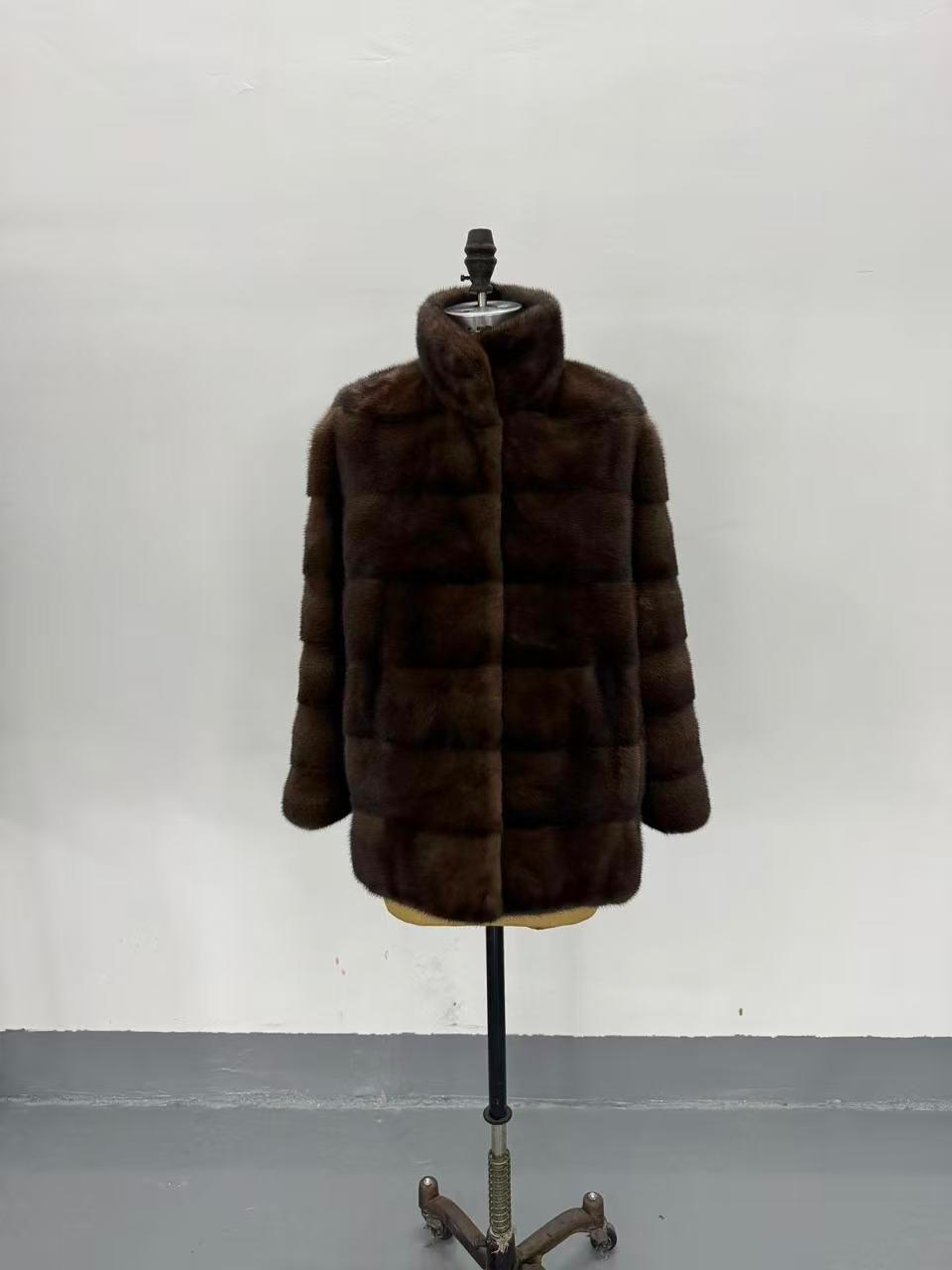 BROWN LH MINK JACKET, REV.