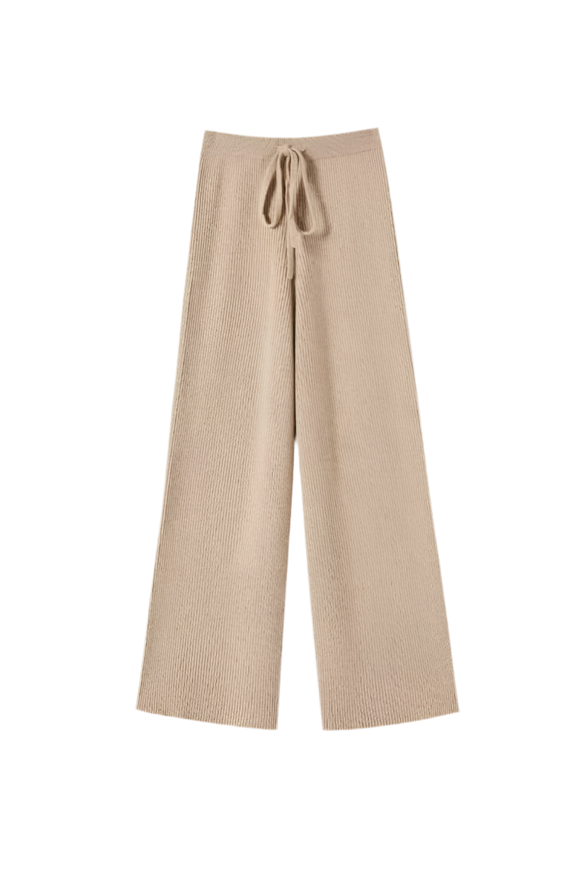 Mongolia 100% Cashmere Wide Leg Trousers