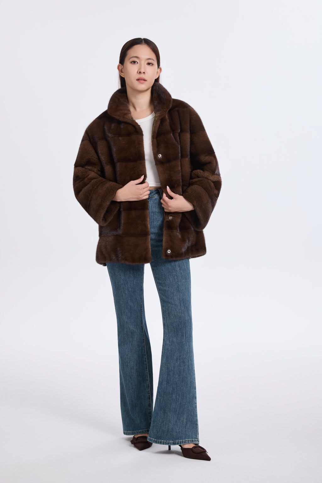 BROWN LH MINK JACKET, REV.