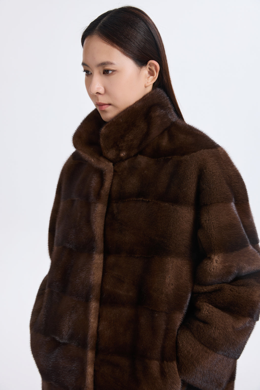 BROWN LH MINK JACKET, REV.