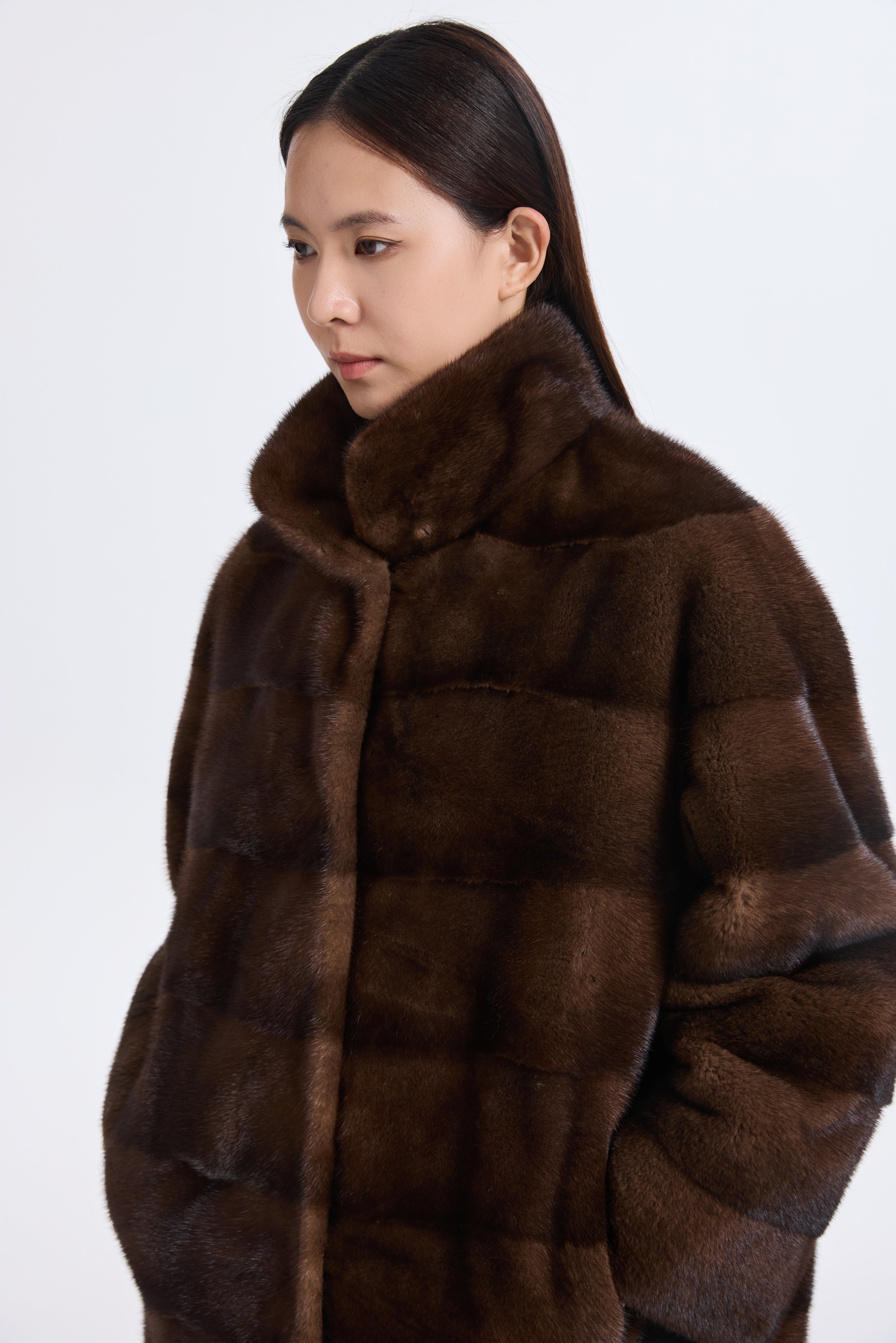 BROWN LH MINK JACKET, REV.