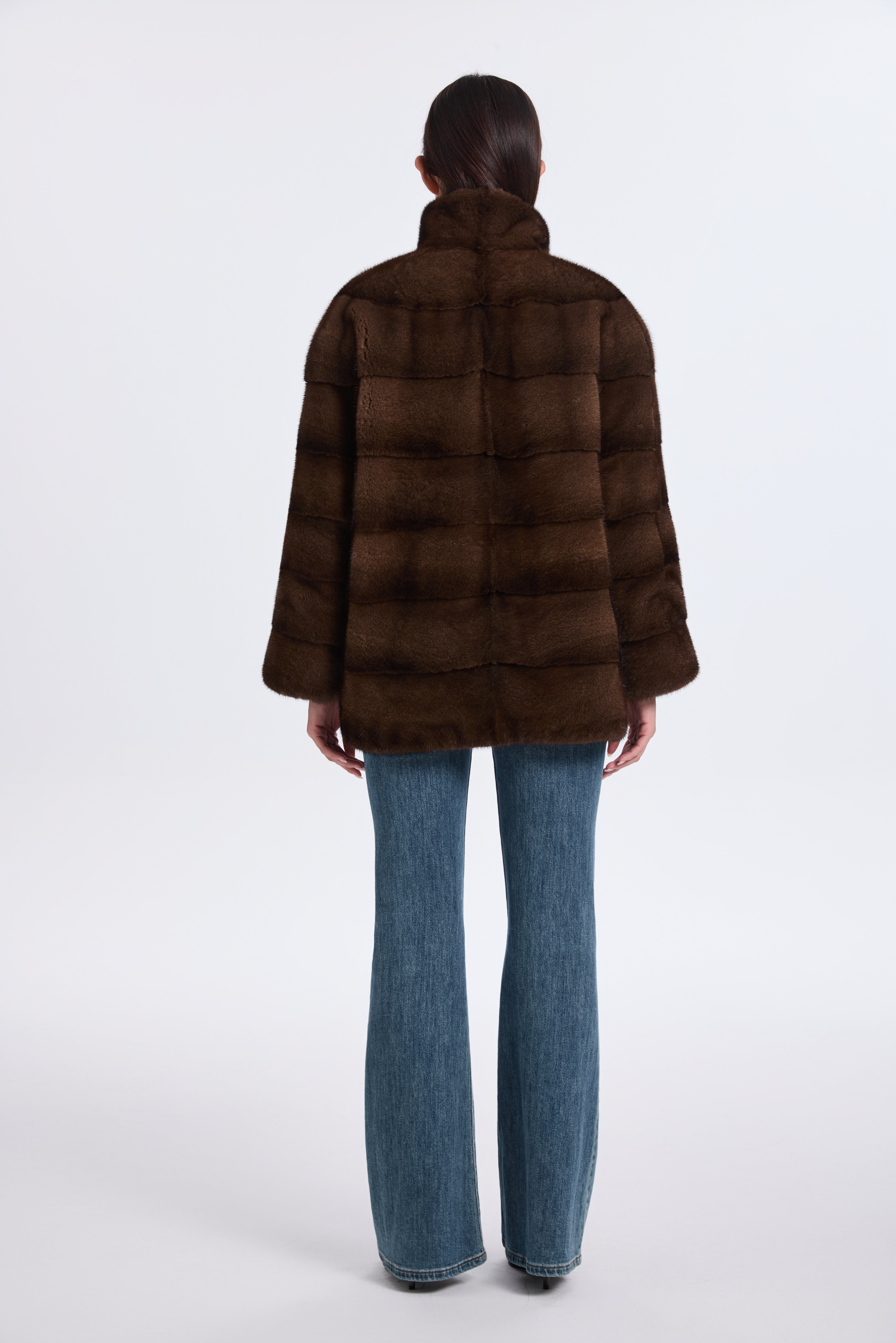 BROWN LH MINK JACKET, REV.