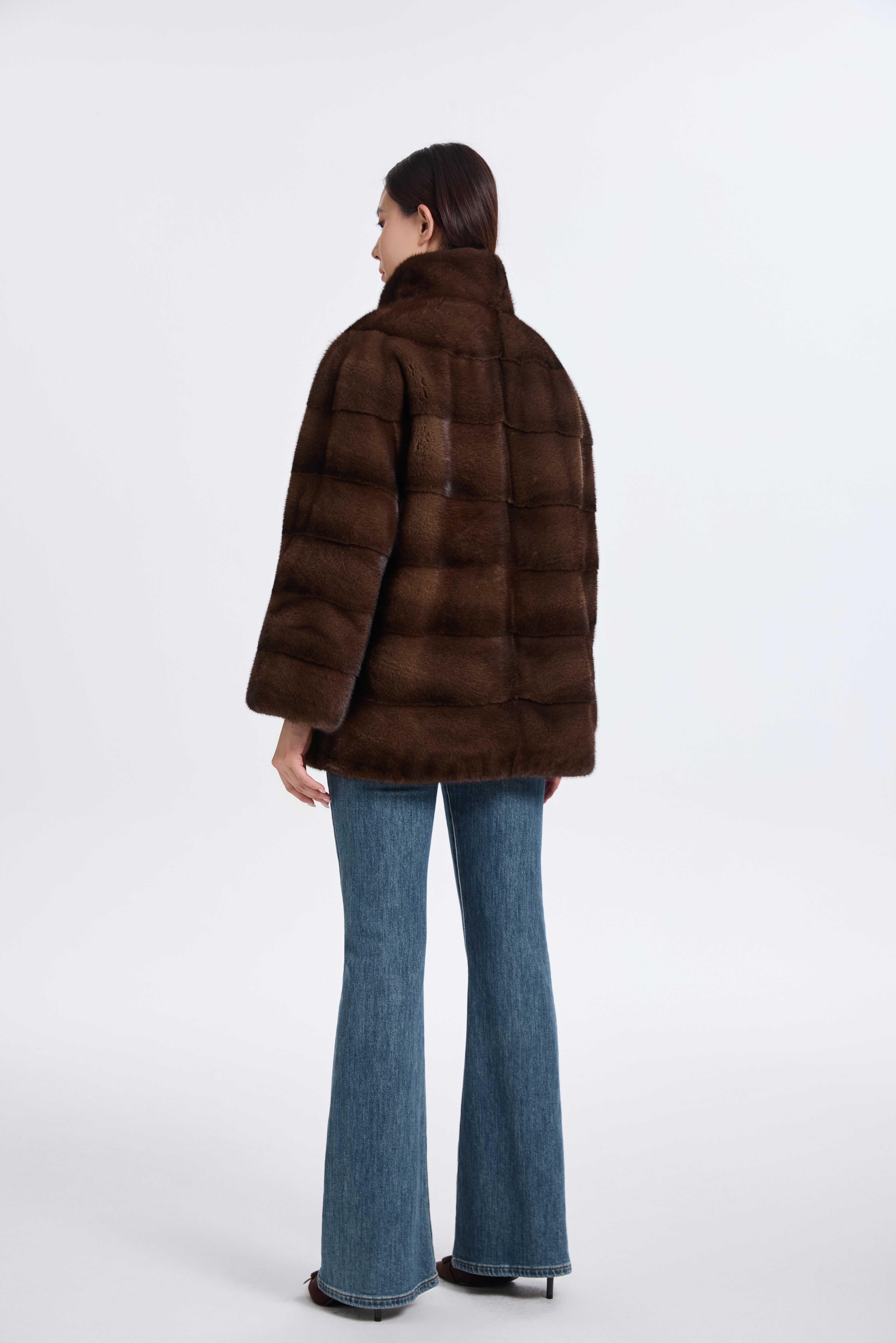 BROWN LH MINK JACKET, REV.