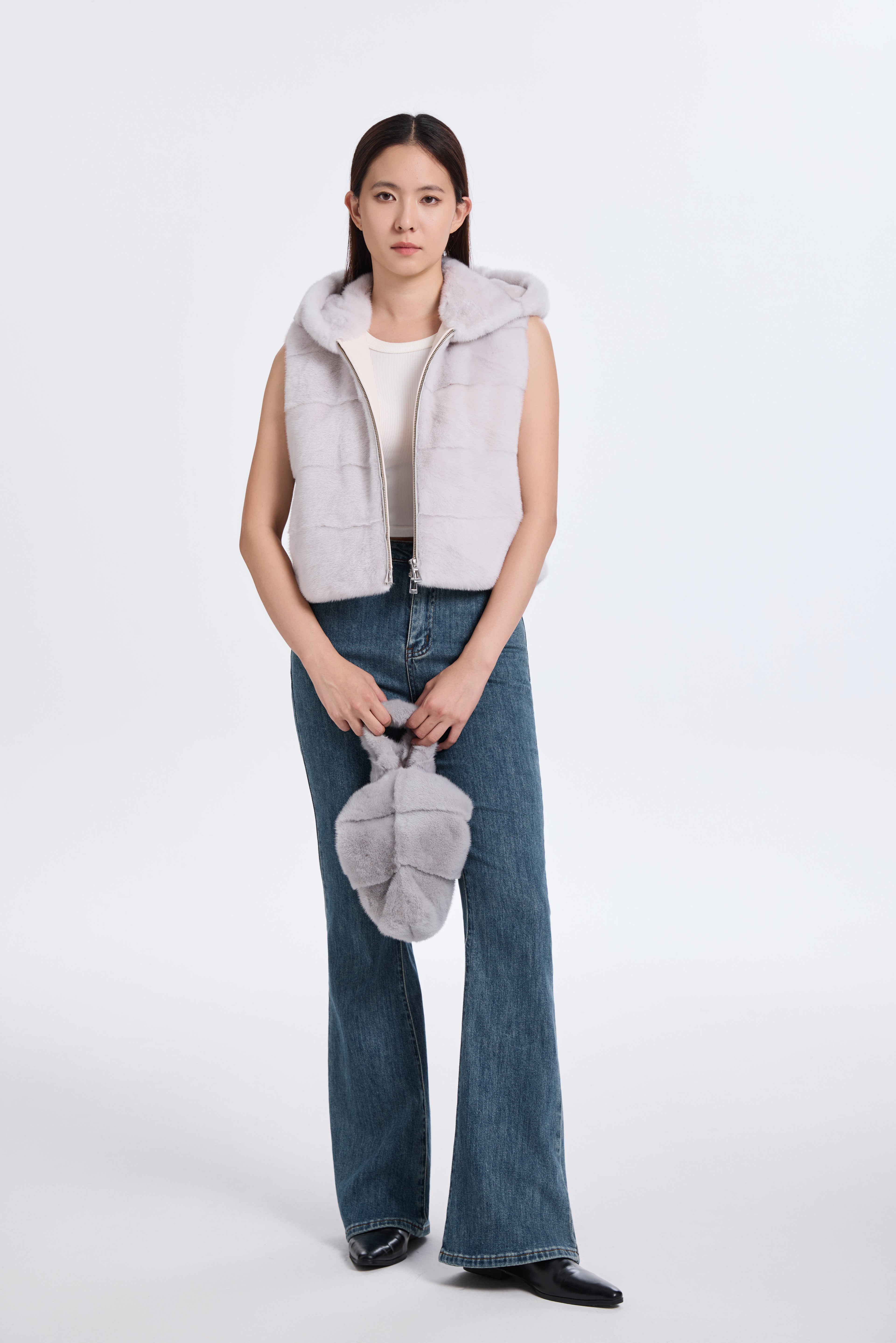 VIOLET LH MINK WITH HOOD