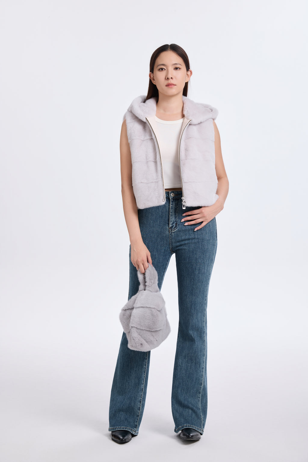 VIOLET LH MINK WITH HOOD