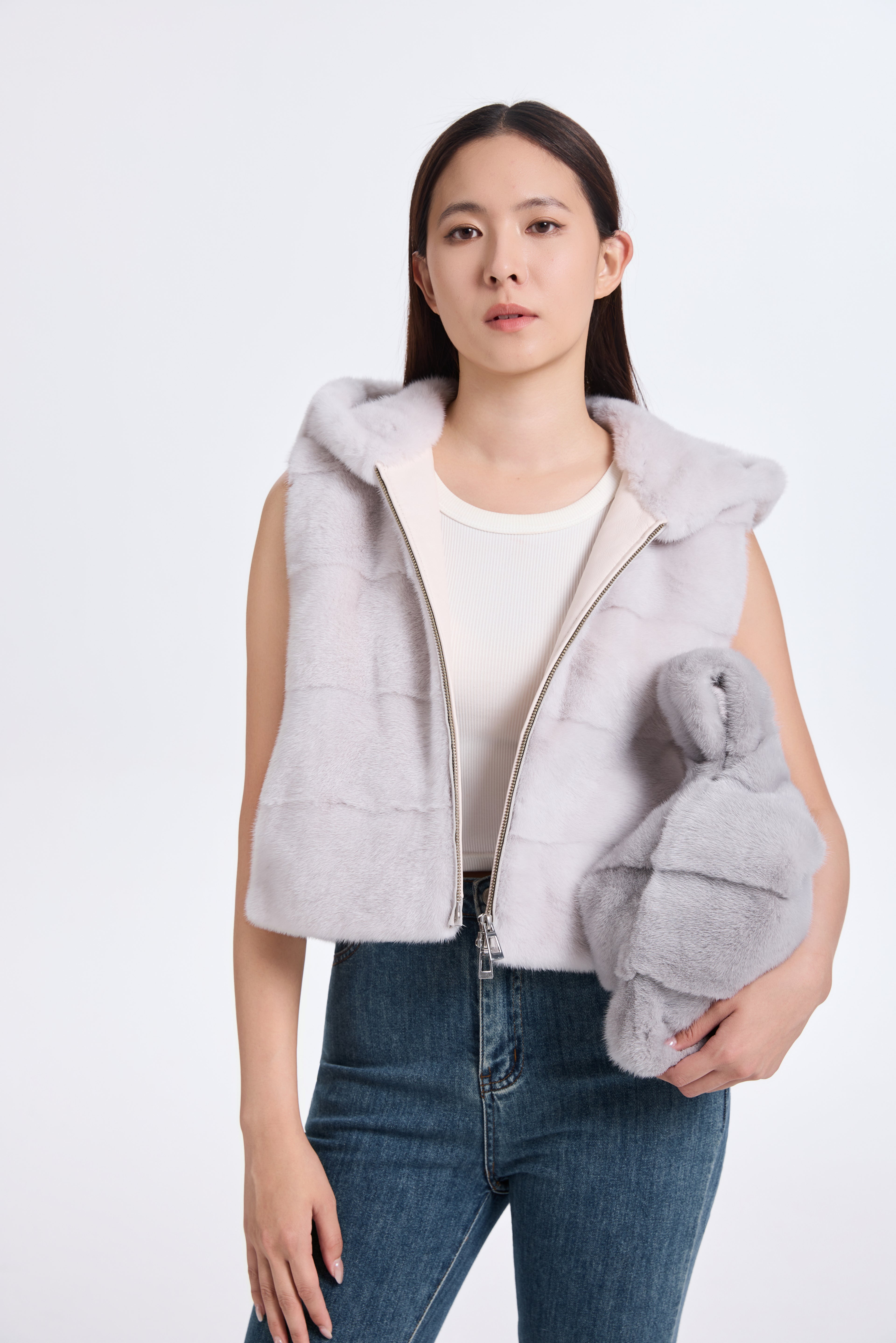 VIOLET LH MINK WITH HOOD