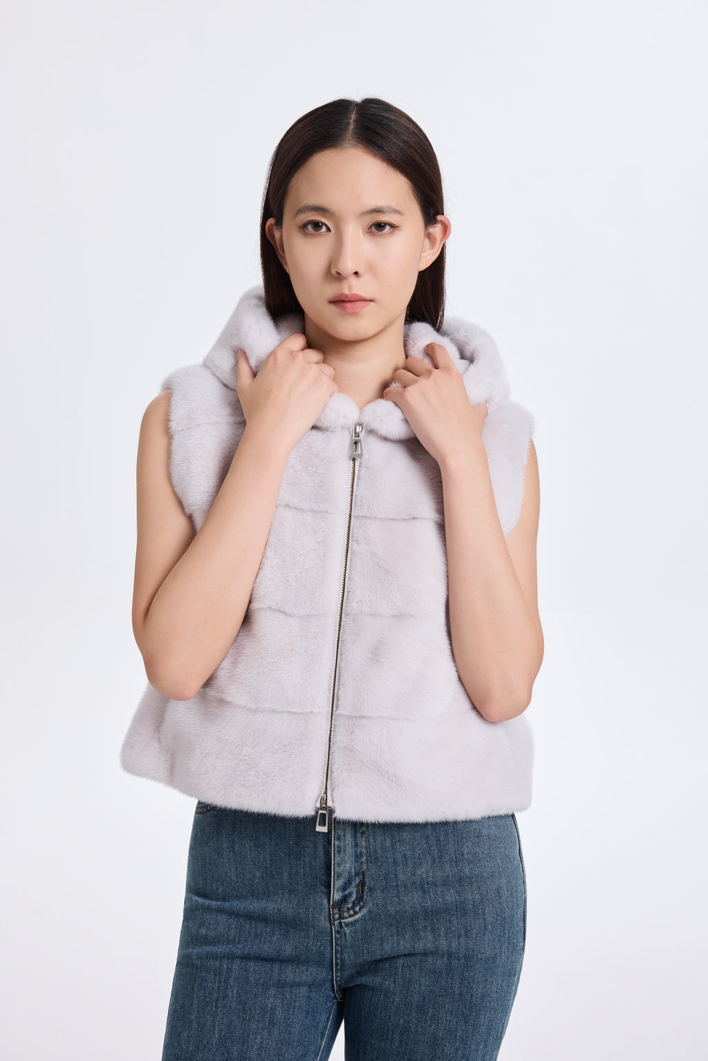 VIOLET LH MINK WITH HOOD