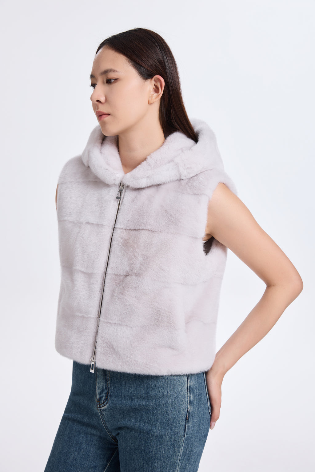 VIOLET LH MINK WITH HOOD