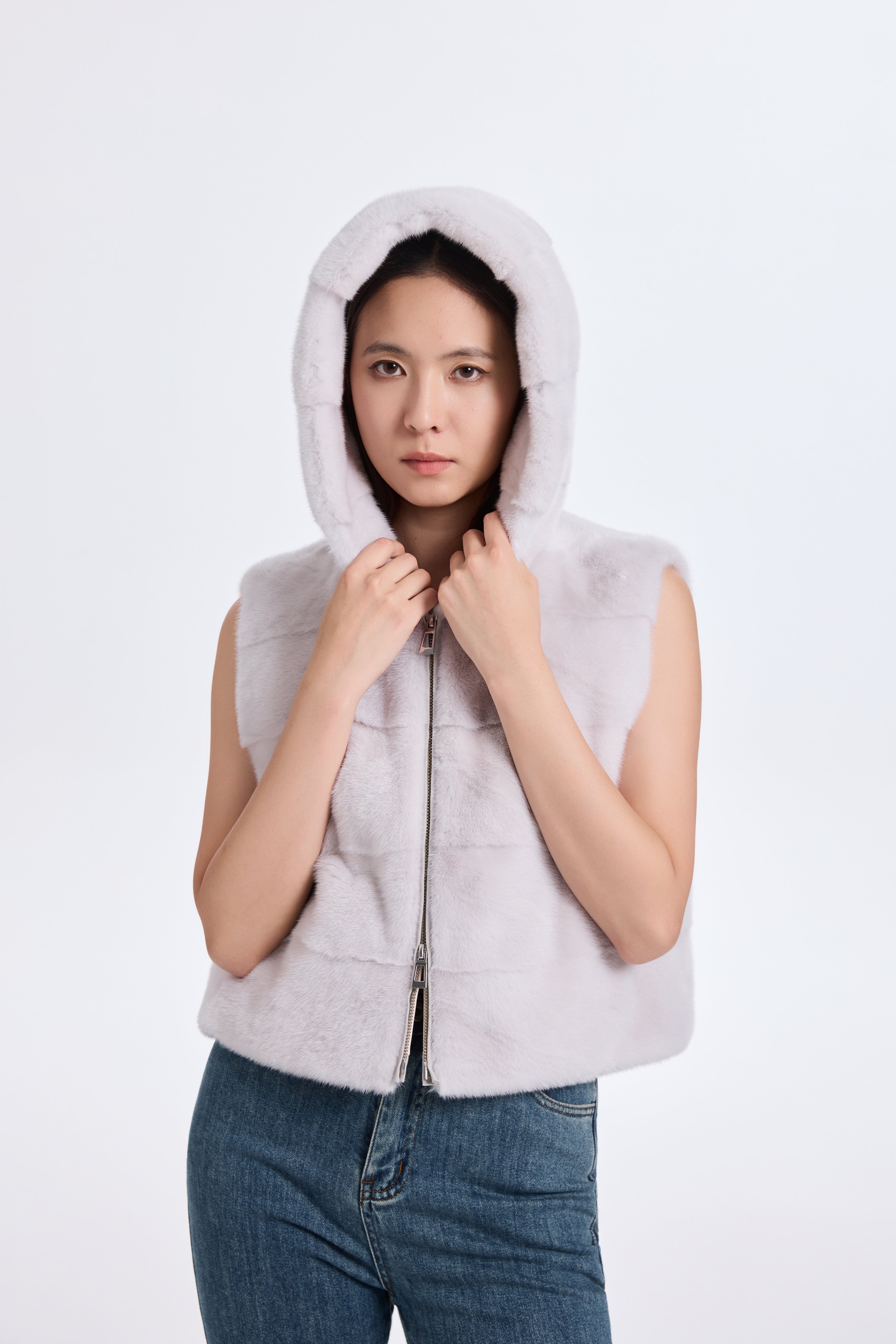 VIOLET LH MINK WITH HOOD