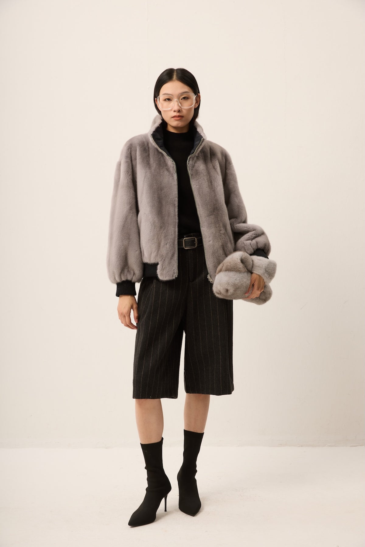 REVERSIBLE SAPPHIRE MINK JACKET