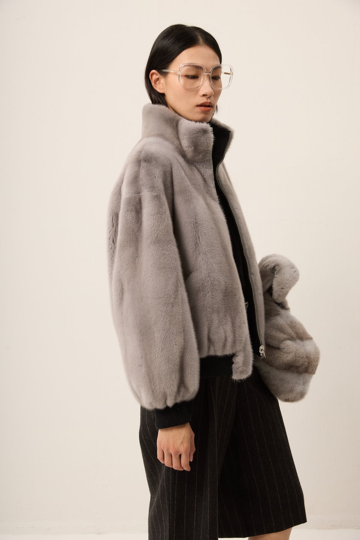 REVERSIBLE SAPPHIRE MINK JACKET
