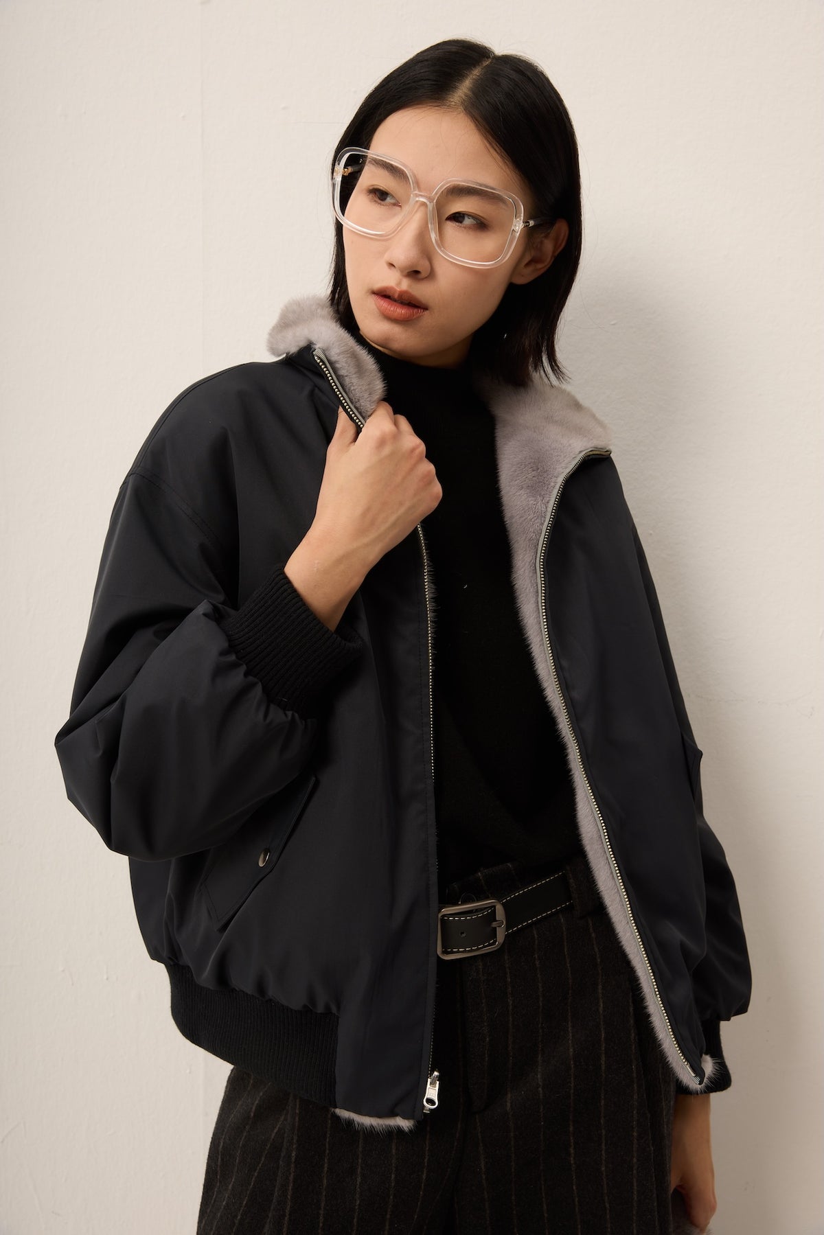 REVERSIBLE SAPPHIRE MINK JACKET
