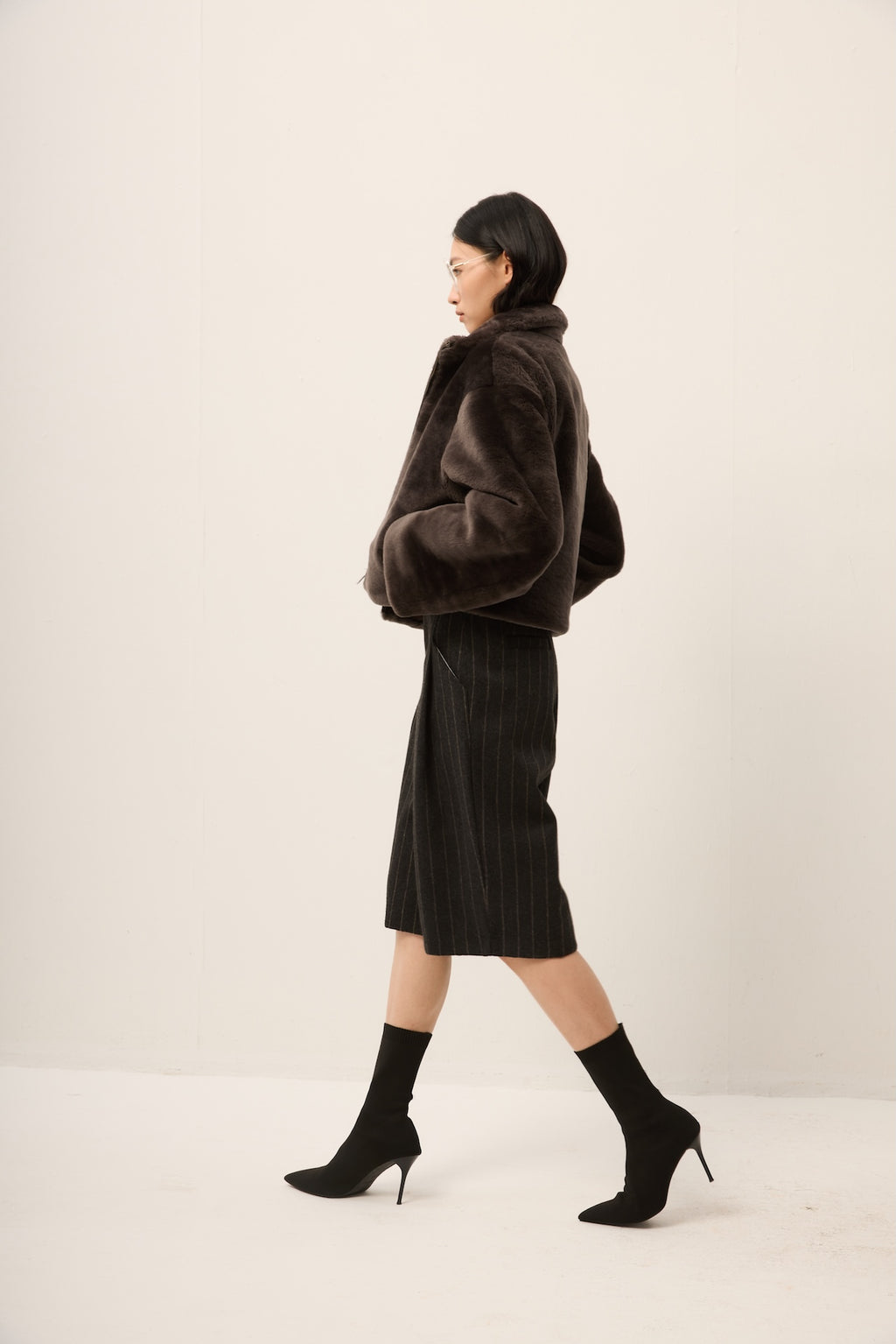 GREY TOSCANA LAMB JACKET