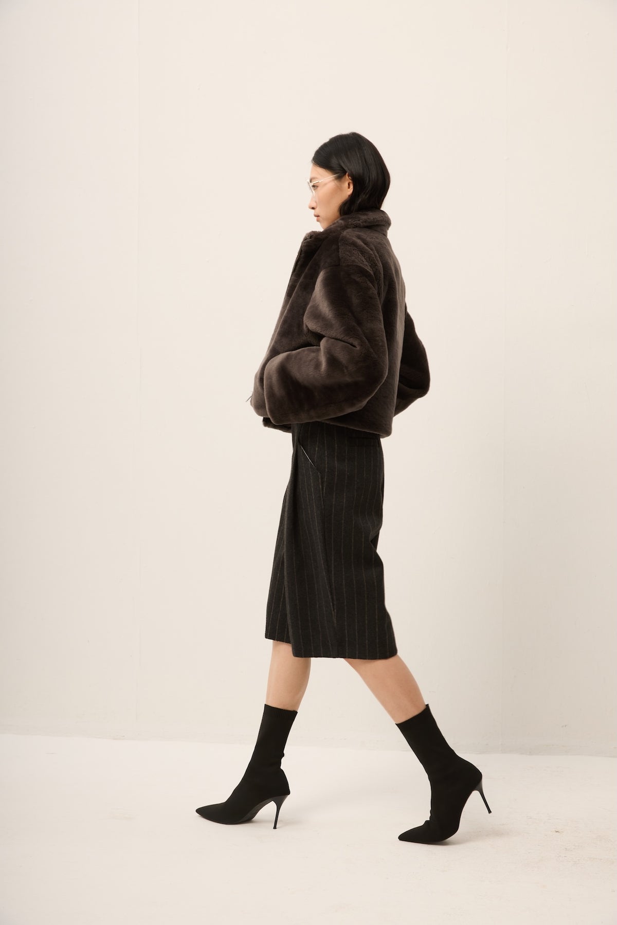 GREY TOSCANA LAMB JACKET