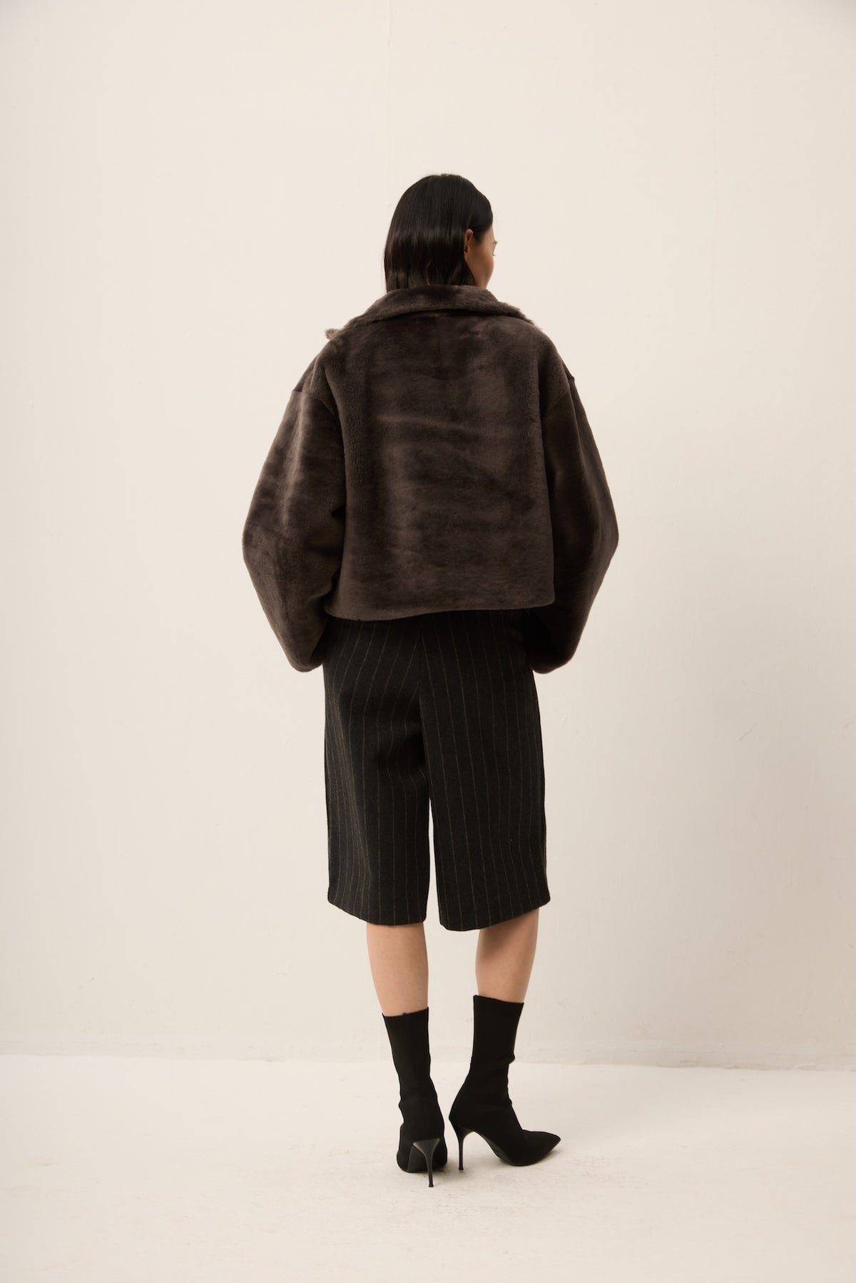 GREY TOSCANA LAMB JACKET