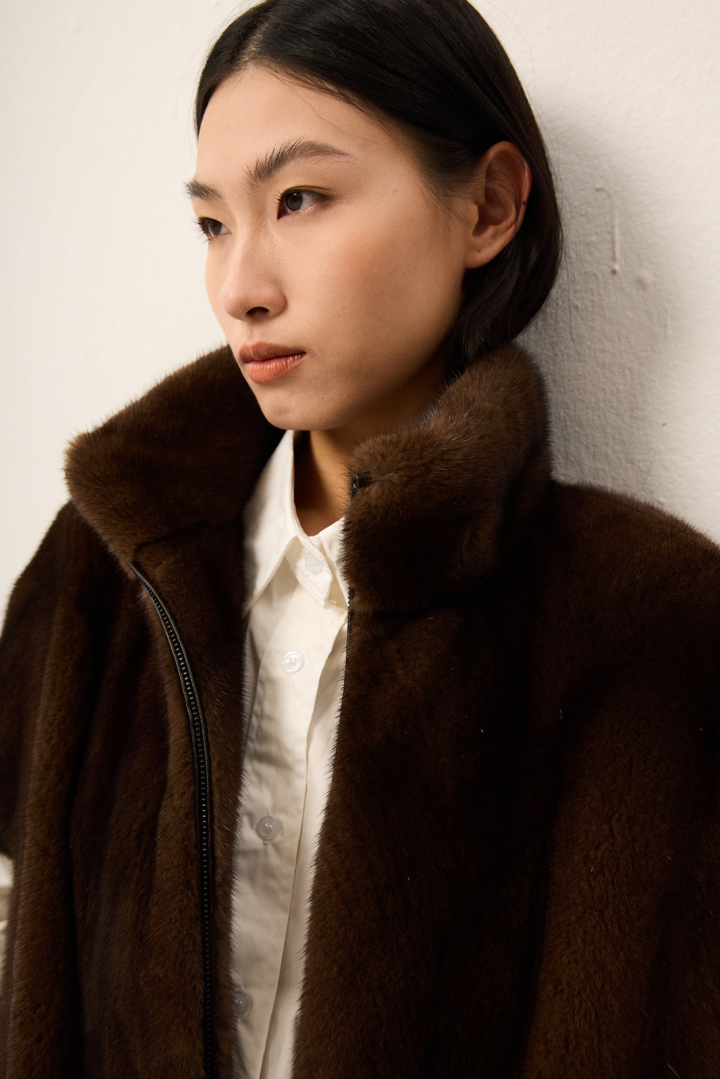 BROWN MINK VEST