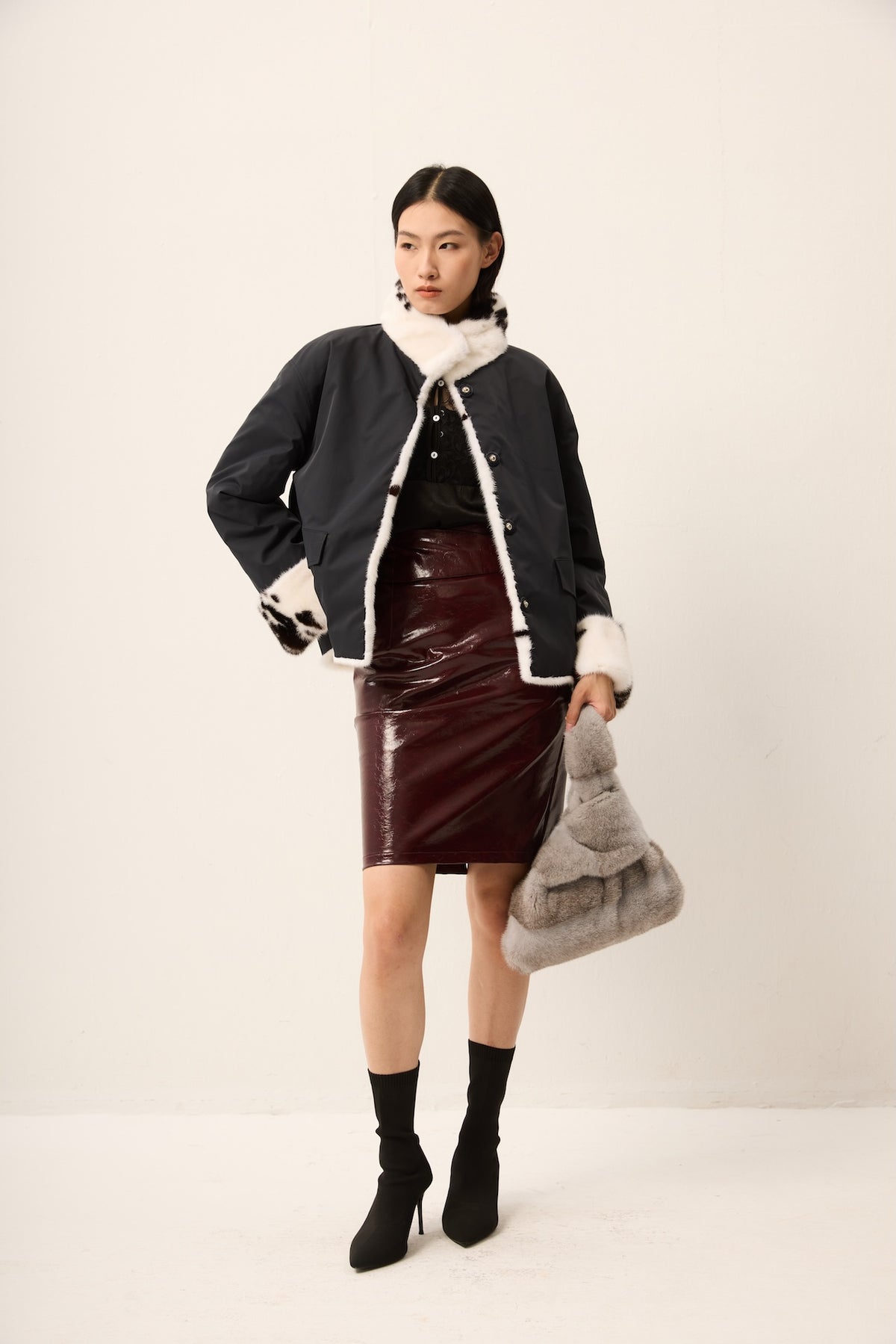 REVERSIBLE JAGUAR MINK JACKET