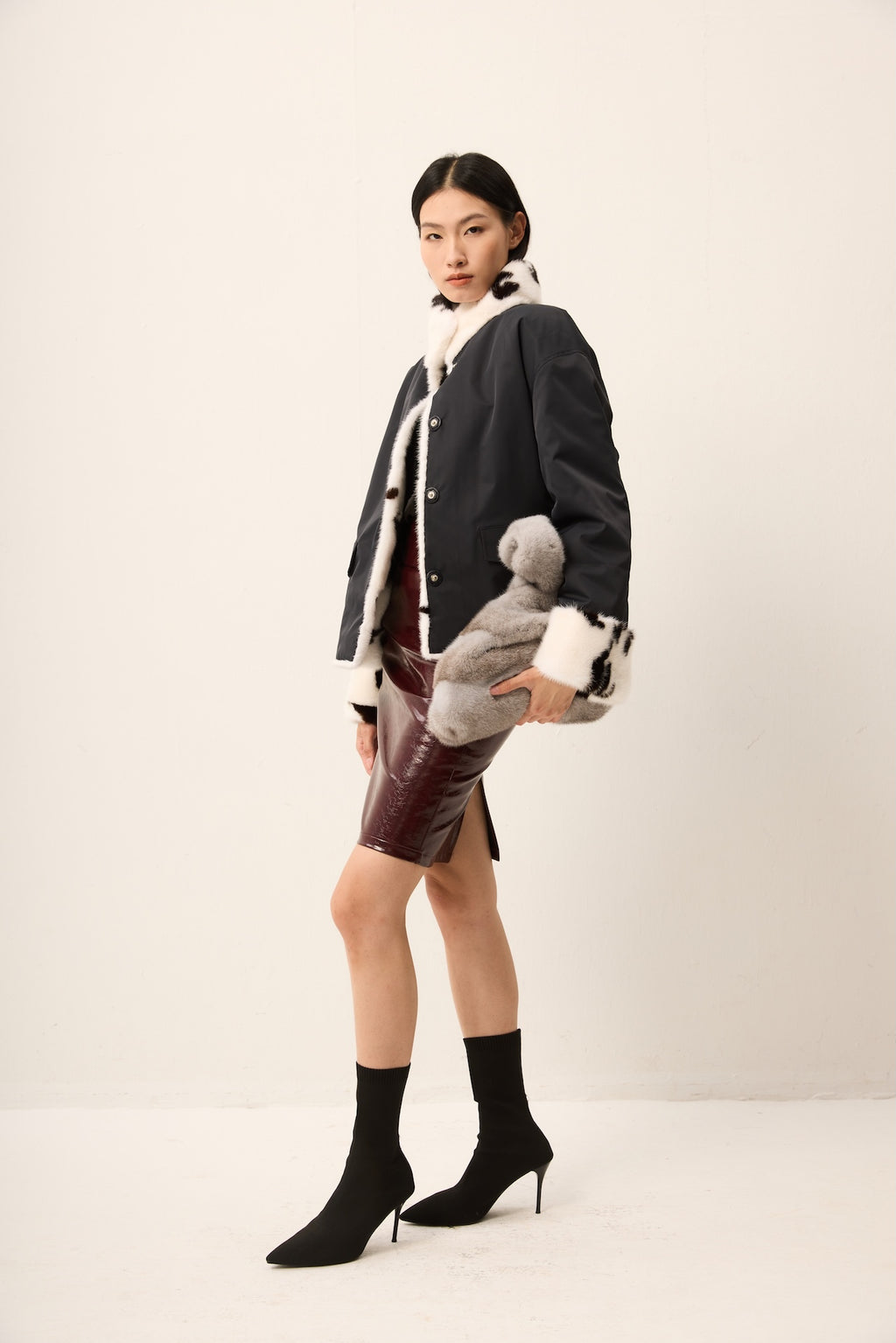 REVERSIBLE JAGUAR MINK JACKET