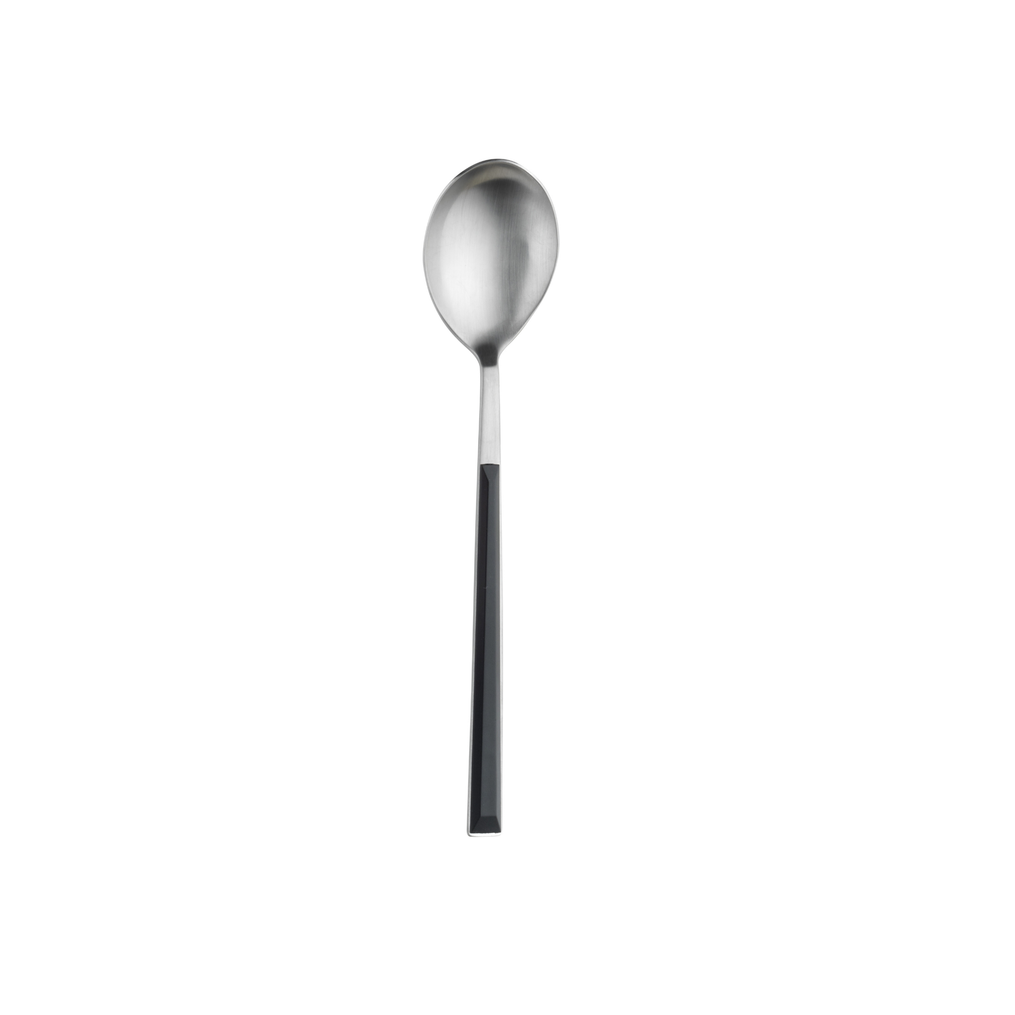 PINTINOX DESSERT SPOON SUSHI PRO BLACK 18/10 - STAIN. STEEL WITH ABS HANDLE