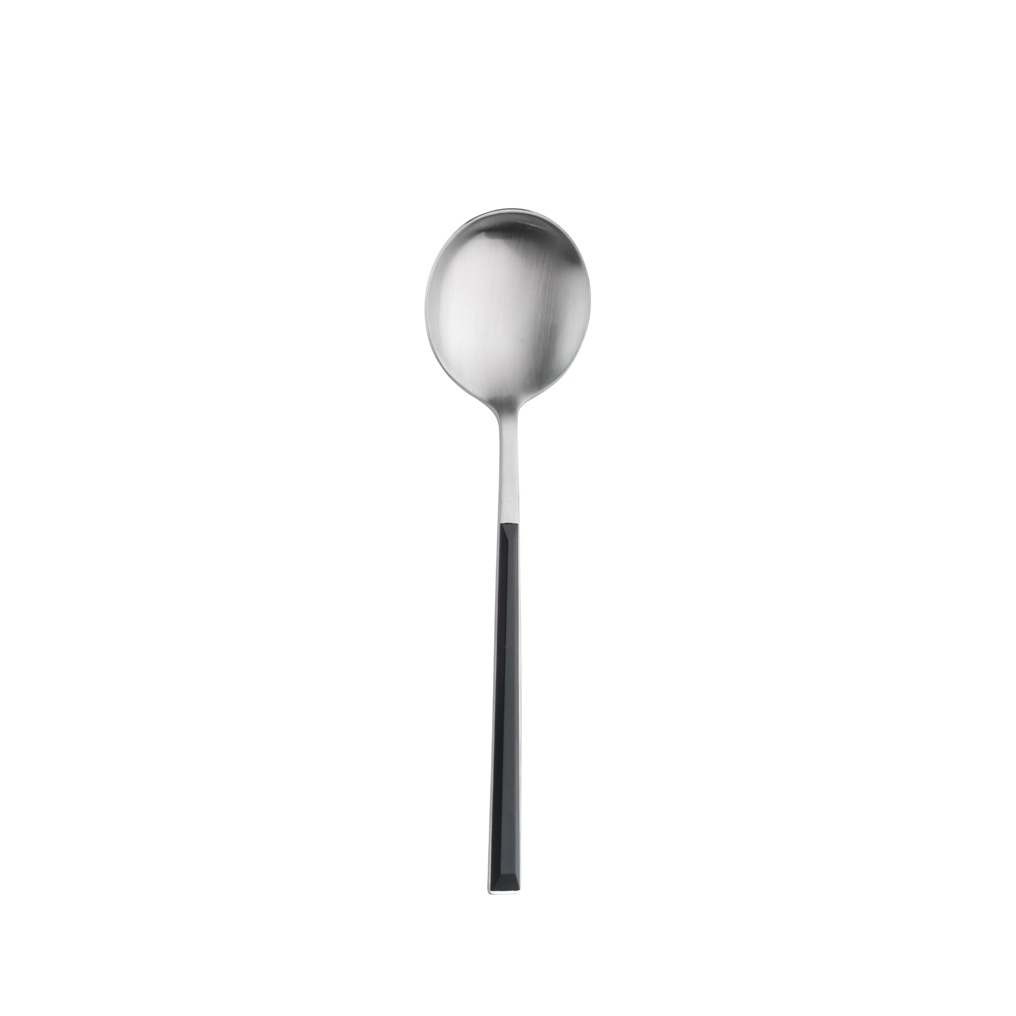 PINTINOX SOUP SPOON SUSHI PRO BLACK 18/10 - STAIN. STEEL WITH ABS HANDLE