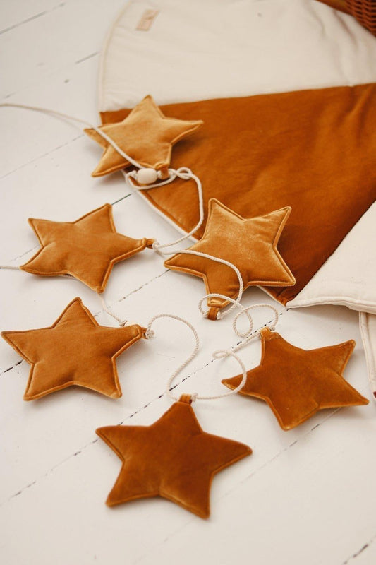 Gold Dust” Velvet Garland with Stars