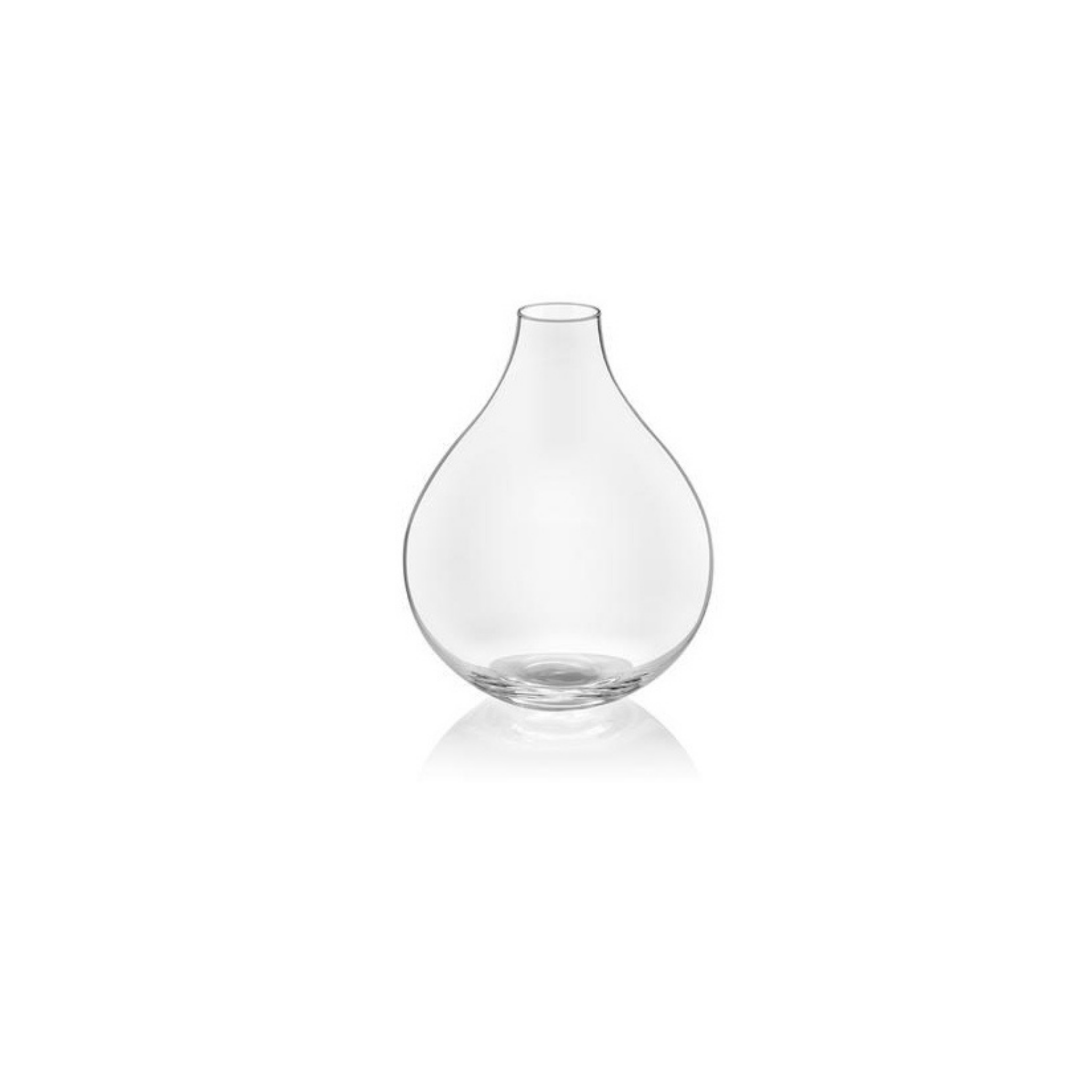 IVV GEA VASE H 18CM CLEAR (hand made)