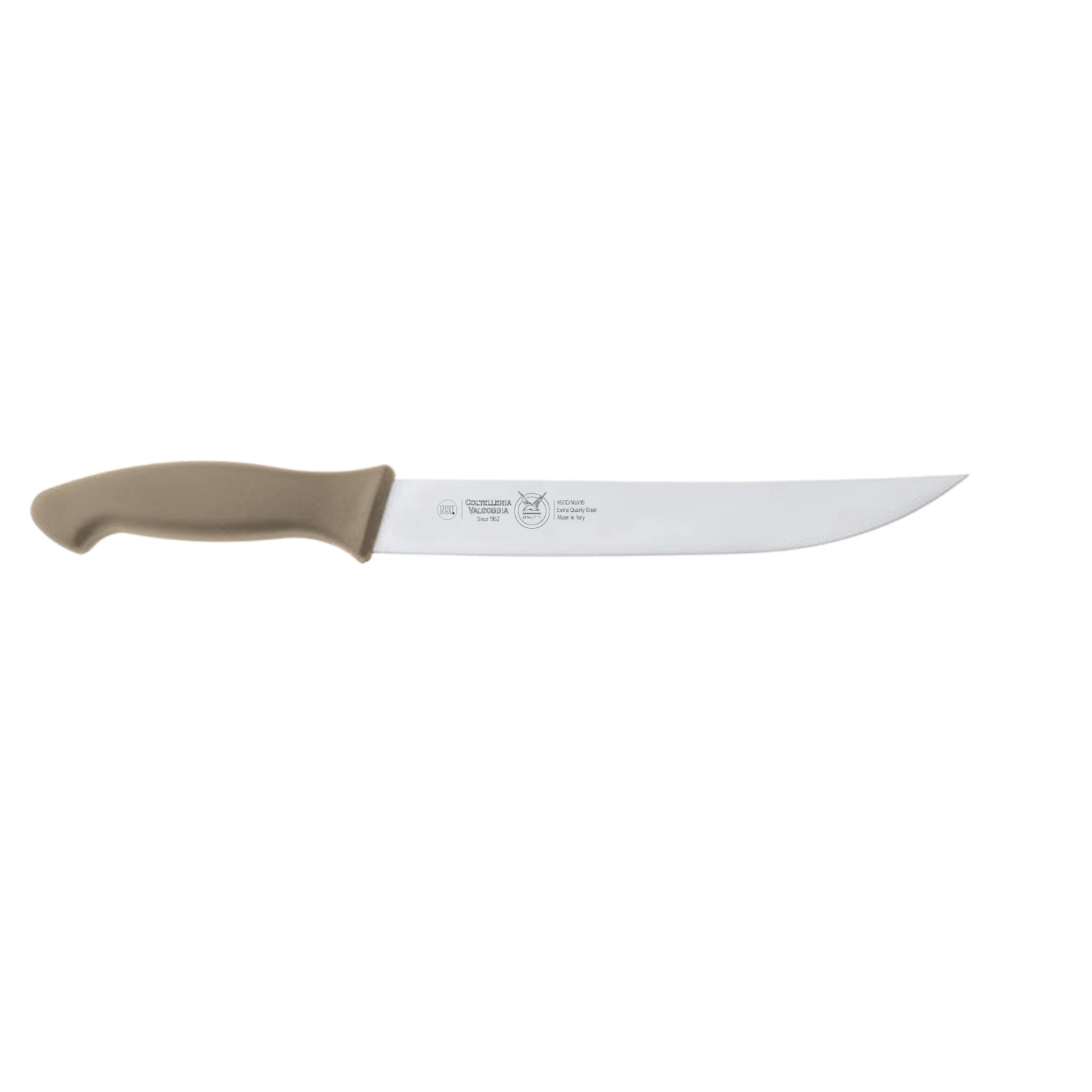VALGOBBIA CARVING KNIFE CM 23 - ABS beige handle