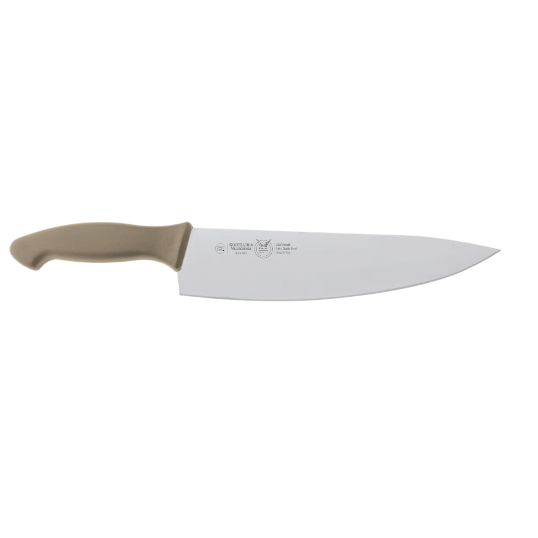 VALGOBBIA COOK KNIFE CM 24 - ABS beige handle