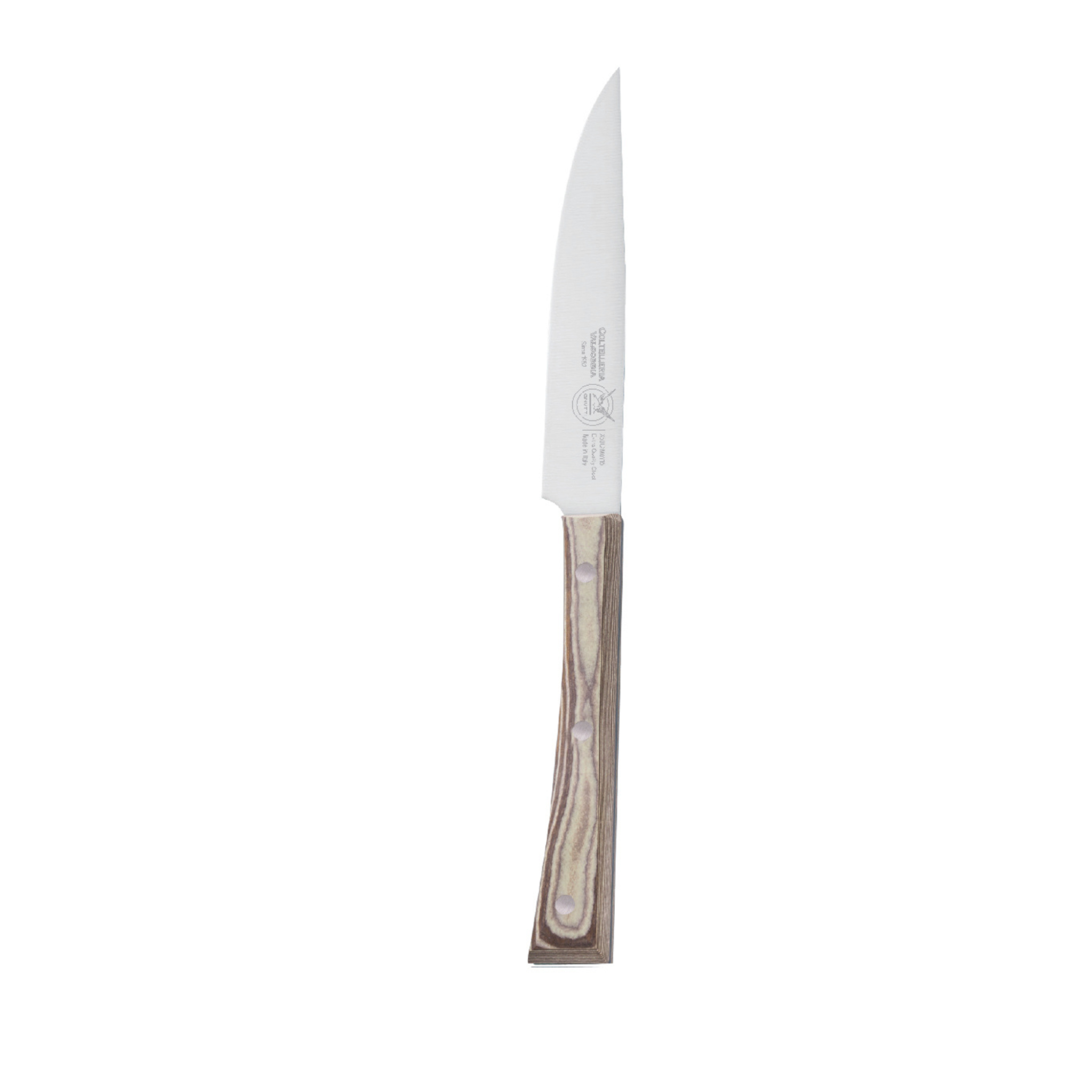 VALGOBBIA SERRATED STEAK KNIFE CM 13 - PAPERSTONE® LINE - HAND FINISHED, WATERPROOF, HIGH RESISTANCE TO HEAT (UP TO 180°C)