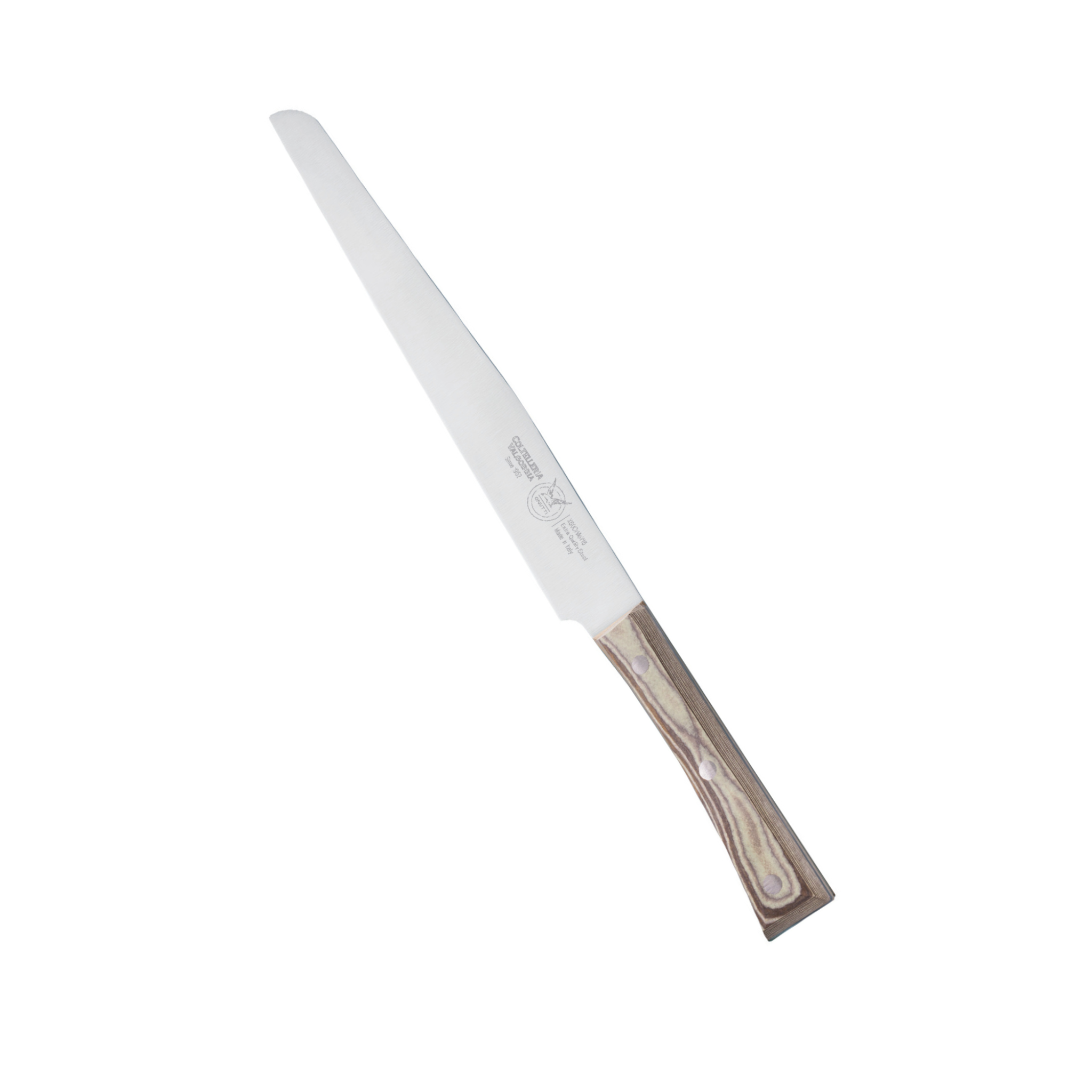VALGOBBIA SALAMI KNIFE CM 24 - PAPERSTONE® LINE - HAND FINISHED, WATERPROOF, HIGH RESISTANCE TO HEAT (UP TO 180°C)
