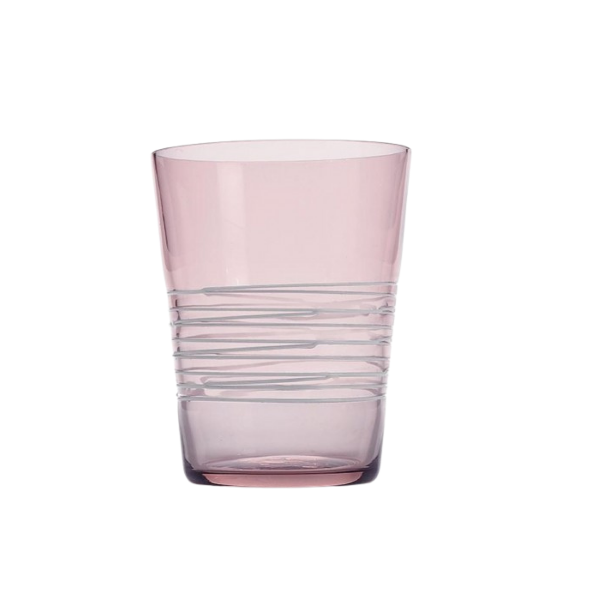 ZAFFERANO FILANTE WATER TUMBLER AMETHYSTE COLOR (Mass color - Handmade)