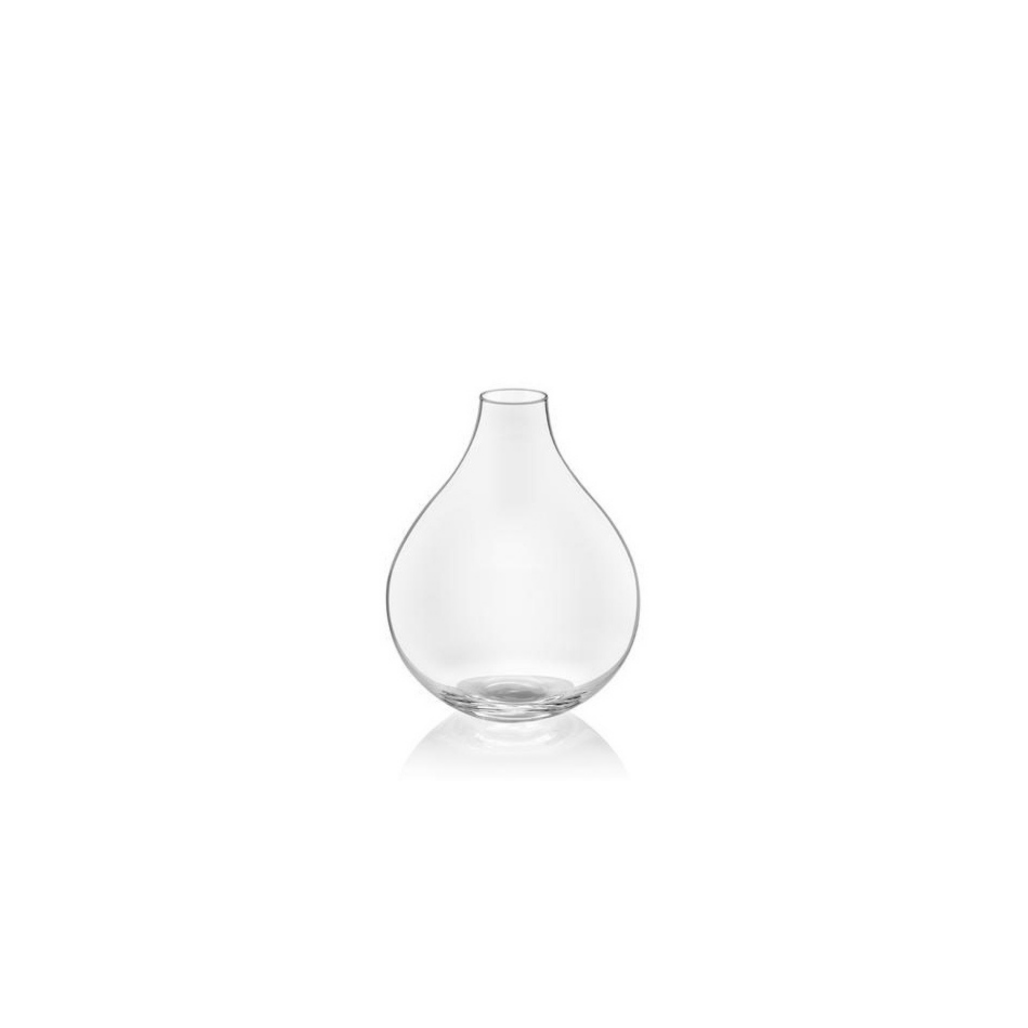 IVV GEA VASE H 18CM CLEAR (Handmade)