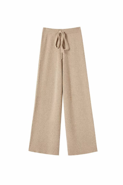 Mongolia 100% Cashmere Wide Leg Trousers