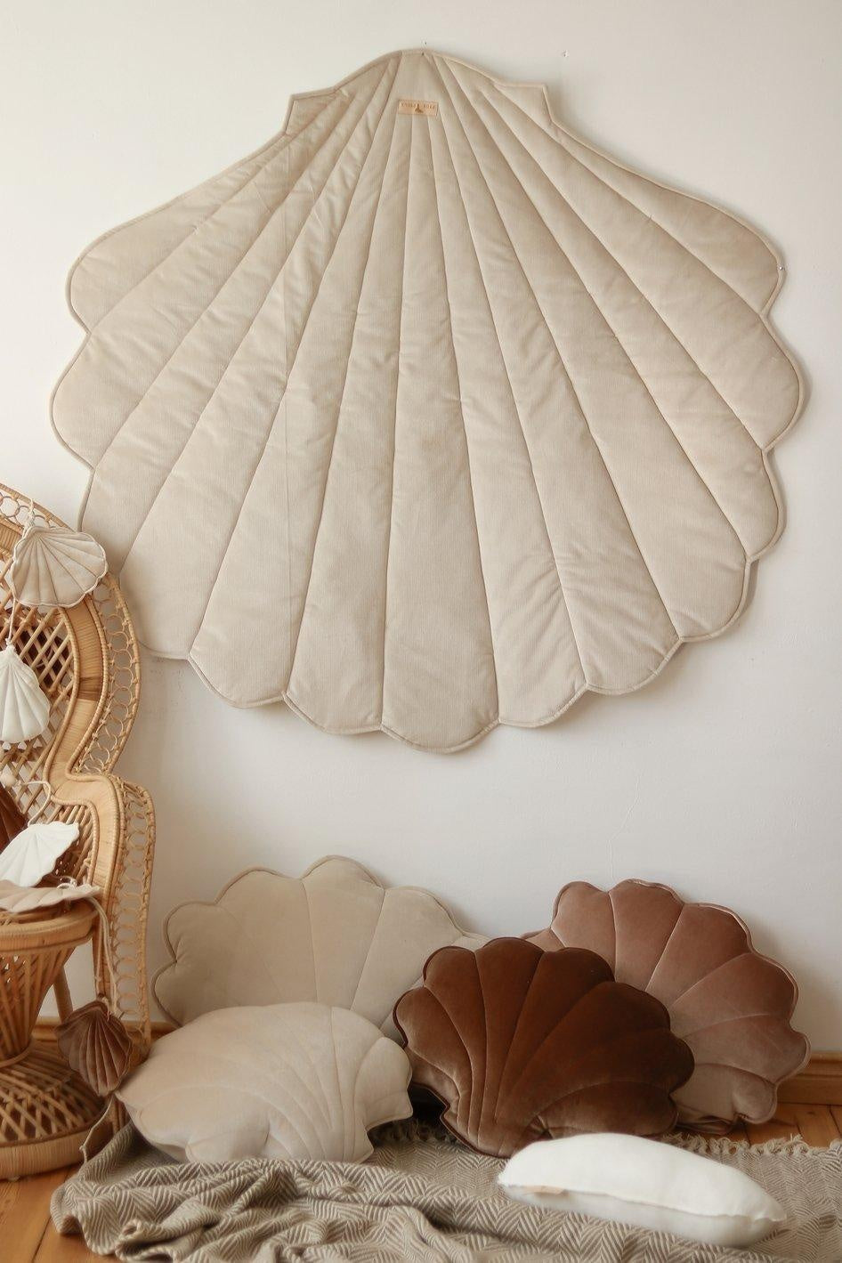 Cream” Velvet Shell Mat