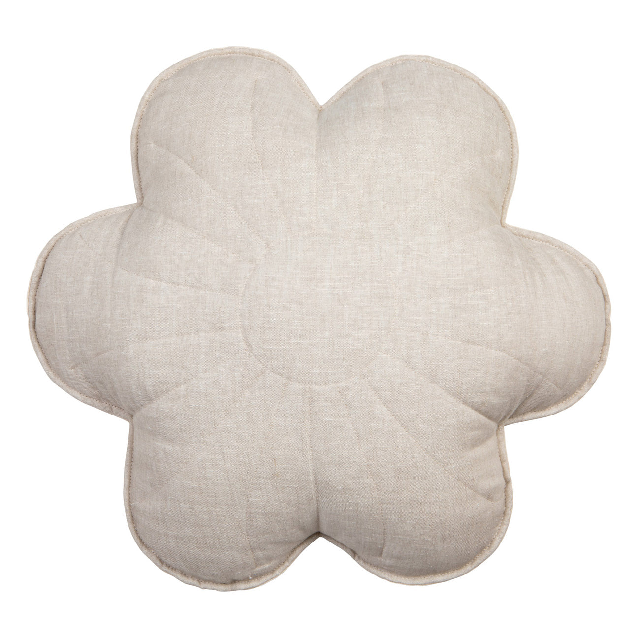 Linen bloom pillow "Sandy lily"