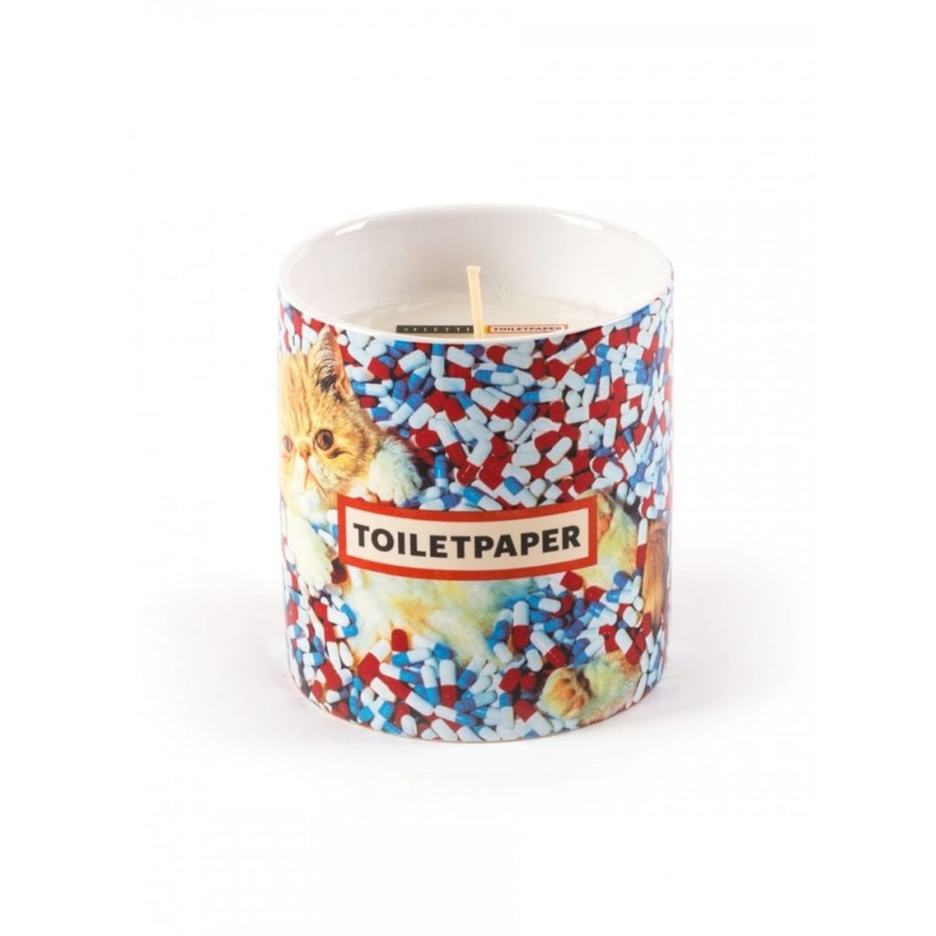 CANDLE IN JAR OF PORCELAIN "TP-PILLS" - ESSENCE OVERDOSE