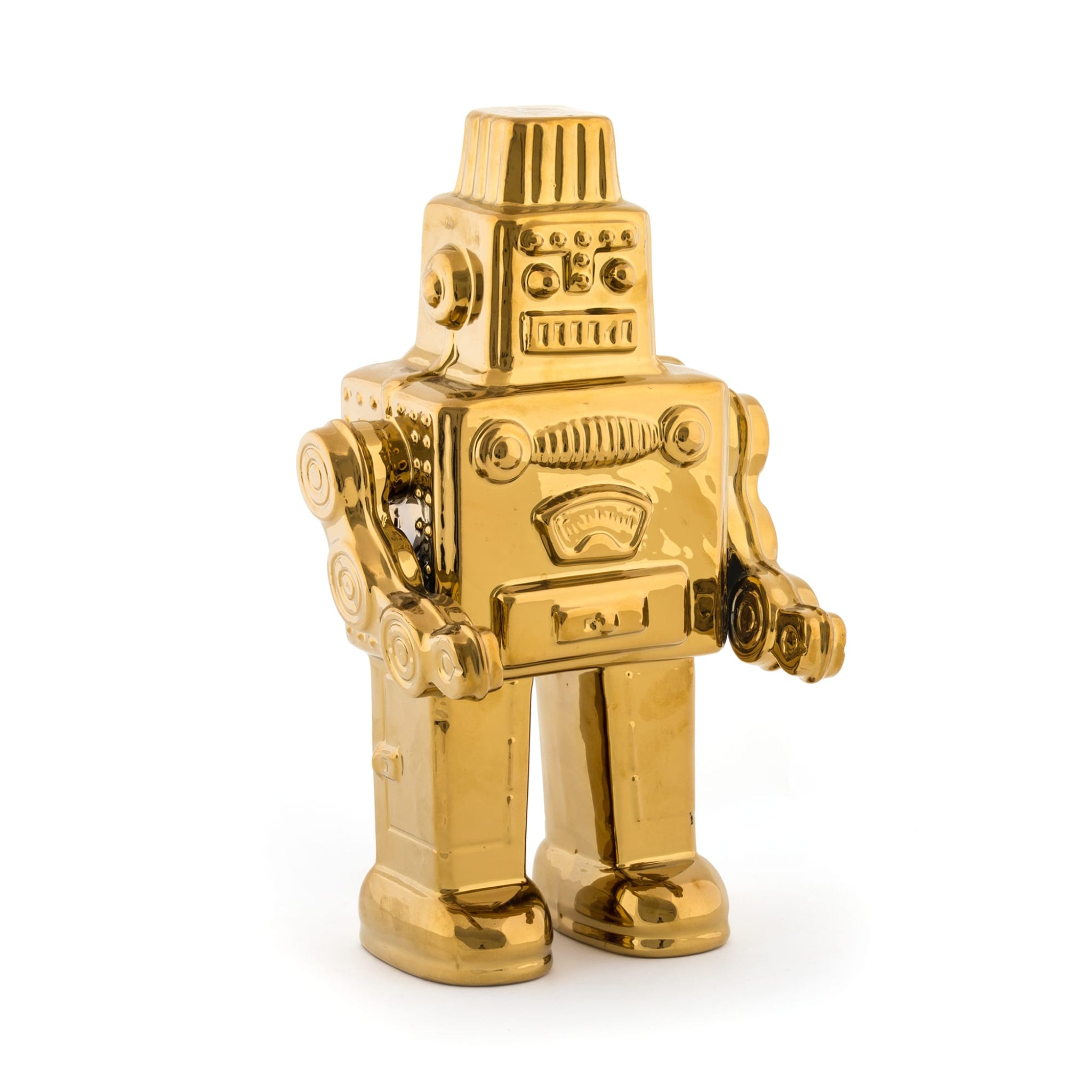 "LIMITED GOLD EDITION" PORCELAIN MY ROBOT Cm.17,4x 12,4x30