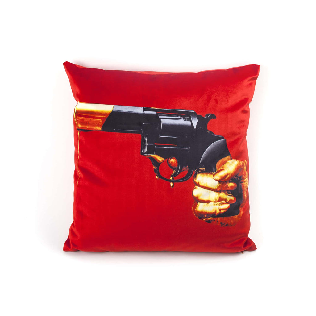 POLYESTER CUSHION WITH PLUME PADDING "TOILETPAPER" Cm.50x50 - REVOLVER