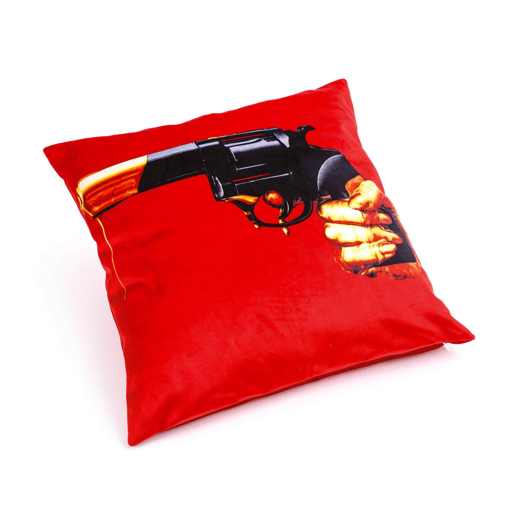 POLYESTER CUSHION WITH PLUME PADDING "TOILETPAPER" Cm.50x50 - REVOLVER