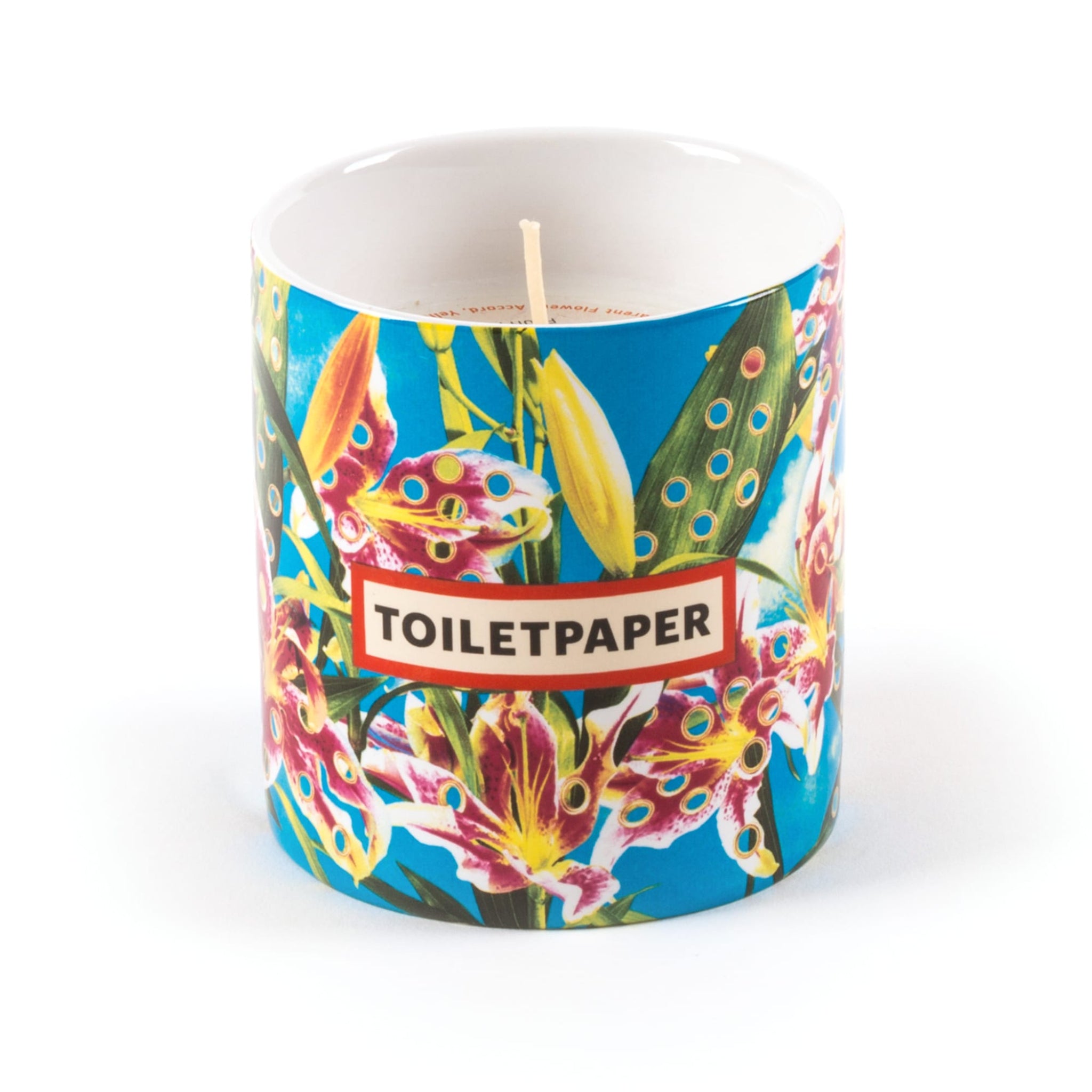 CANDLE IN JAR OF PORCELAIN "TP-FLOWERS" - ESSENCE SQUIRREL'S SINFONY