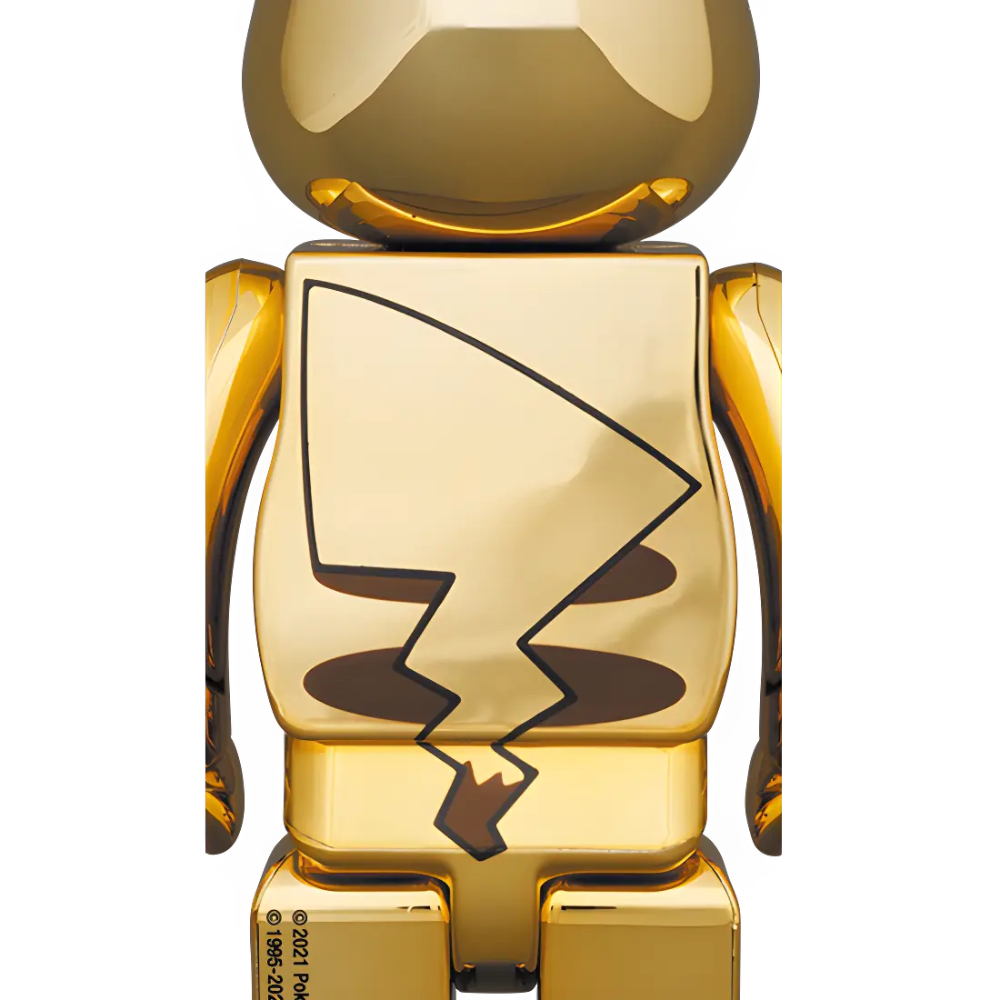 PIKACHU BEARBRICK GOLD CHROME 400% + 100%