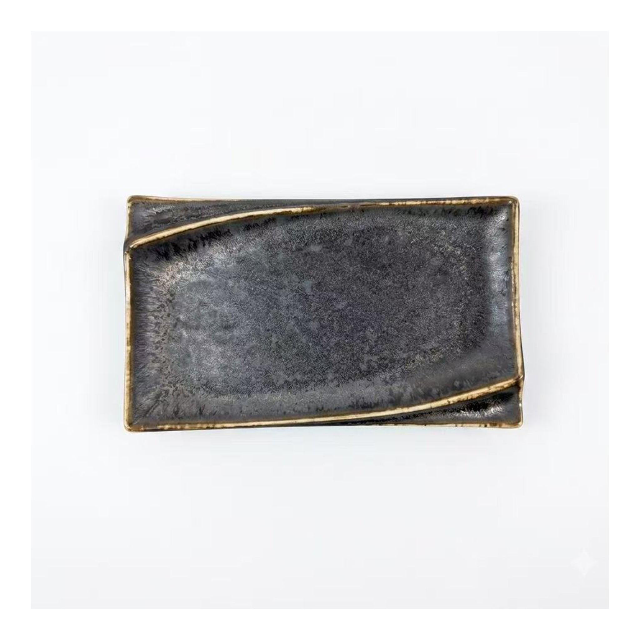 KANESUZU JYAKUEN CERAMIC RECTANGULAR PLATE