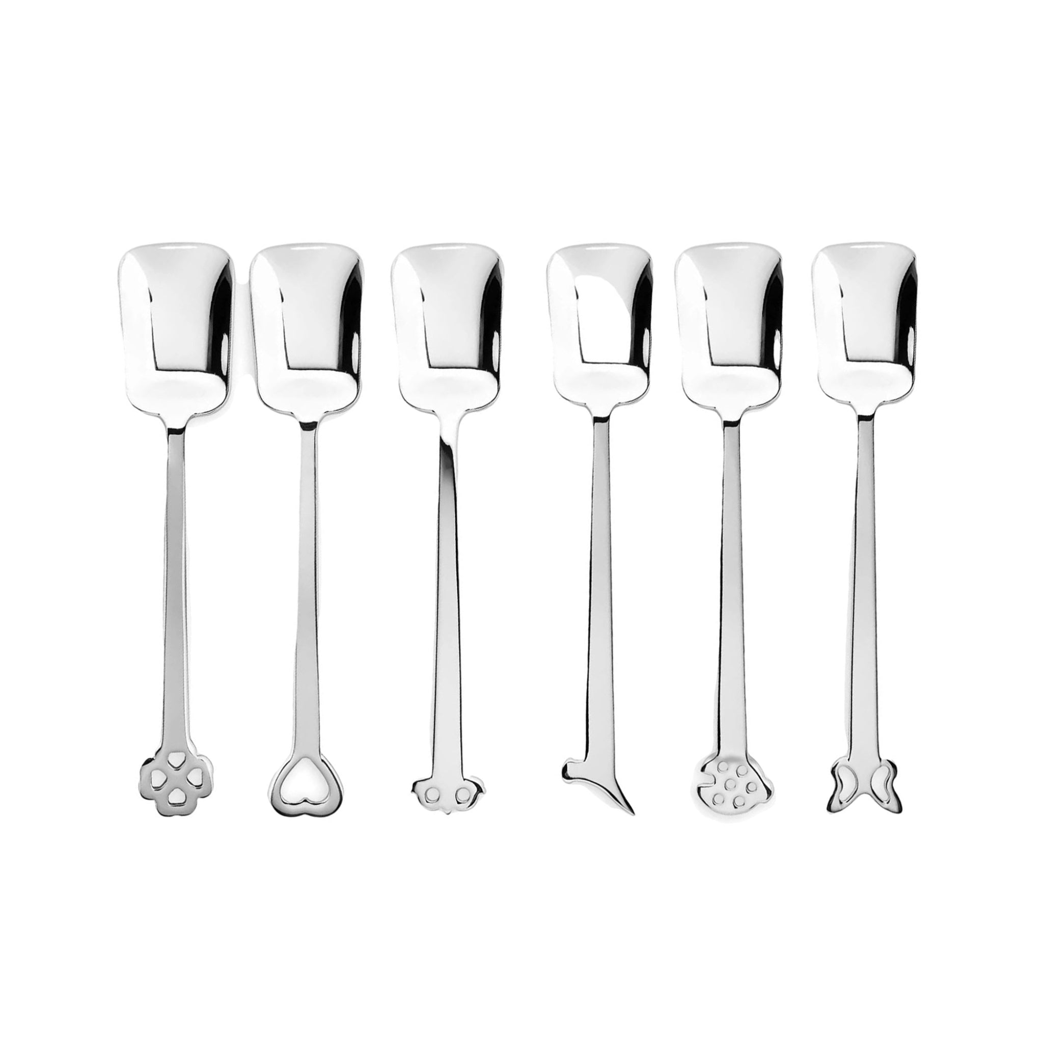 MEPRA "EVENTO" COLLECTION GIFT BOX OF 6 PCS STAIN.STEEL ICE CREAM SPOON