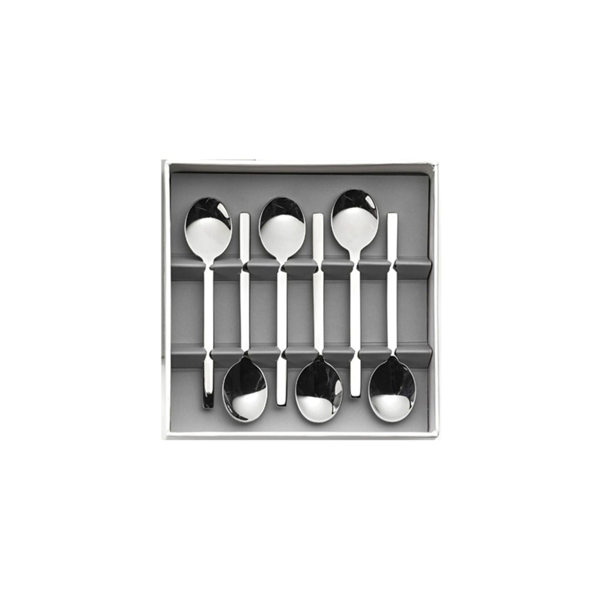 MEPRA "STILE" COLLECTION GIFT BOX OF 6 PCS STAIN.STEEL TEA SPOON