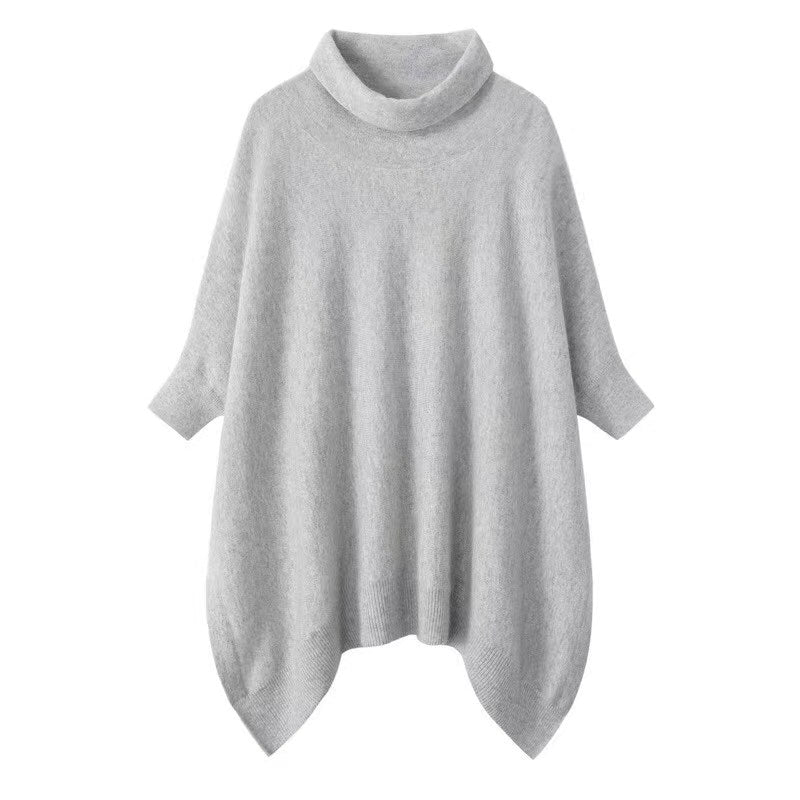 Asymmetric Turtleneck Sweater