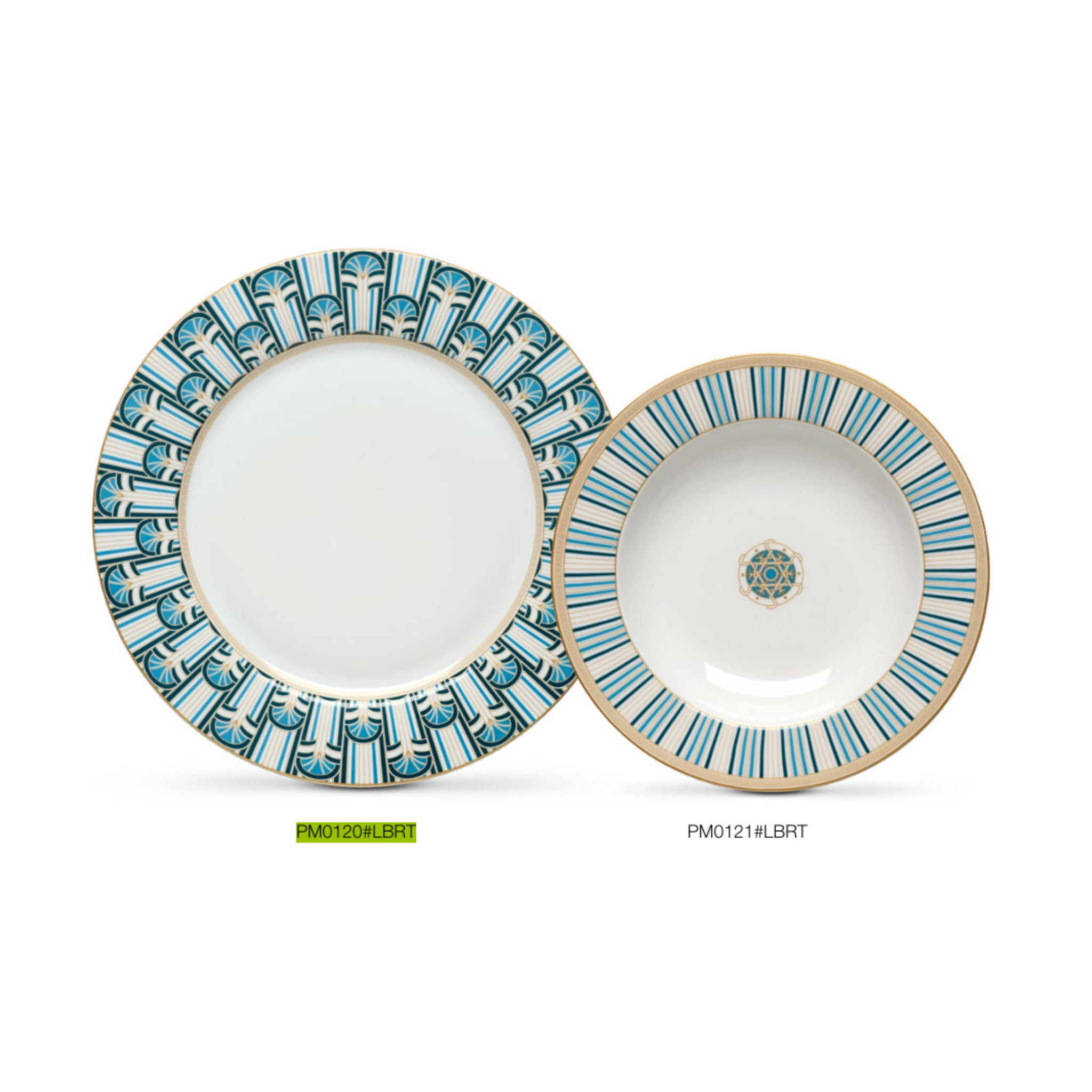 POZZI MILANO Porcelain dinner plate Ø 27 cm.  LIBERTY COLLECTION