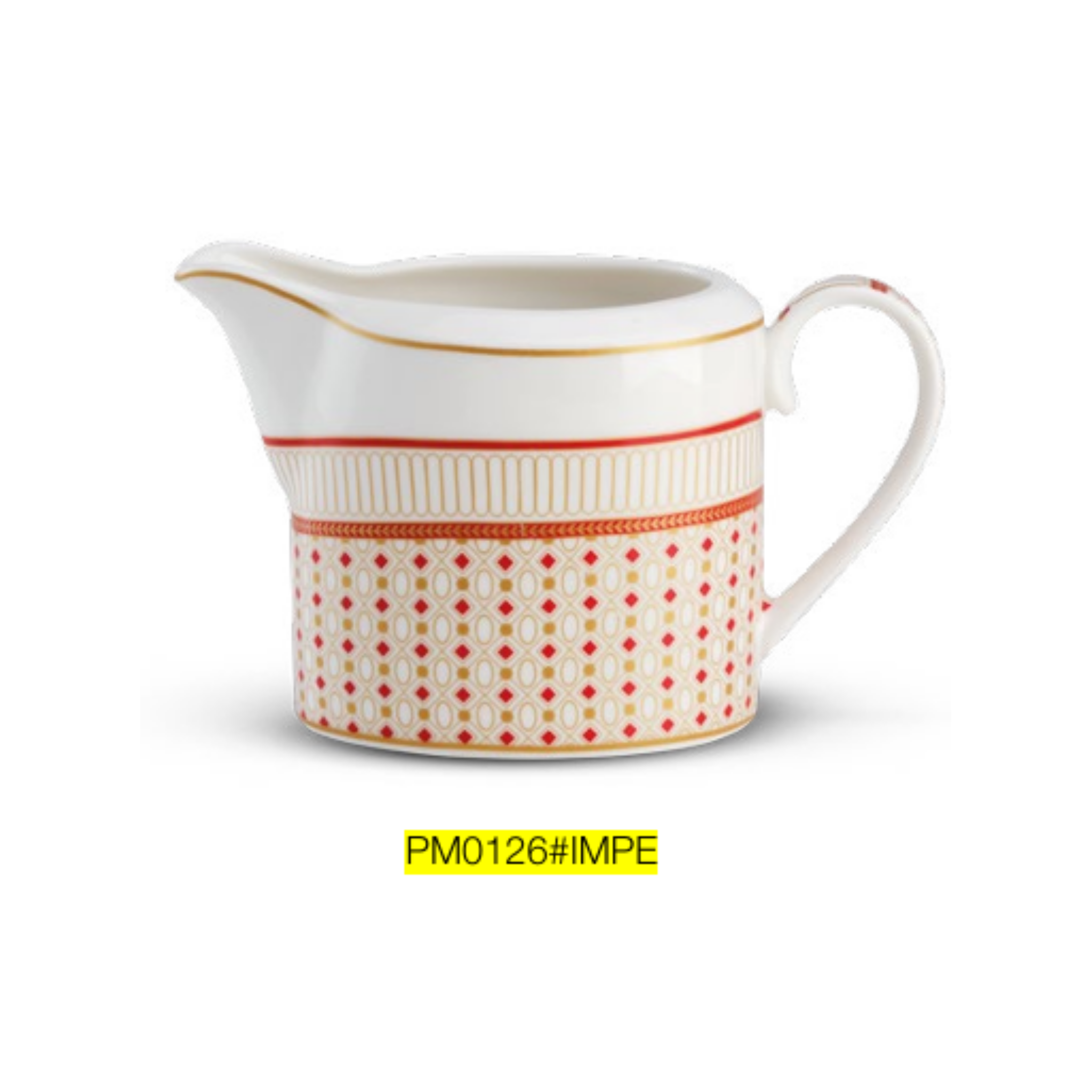 POZZI MILANO Porcelain creamer 250 ml in color box  IMPERIAL COLLECTION