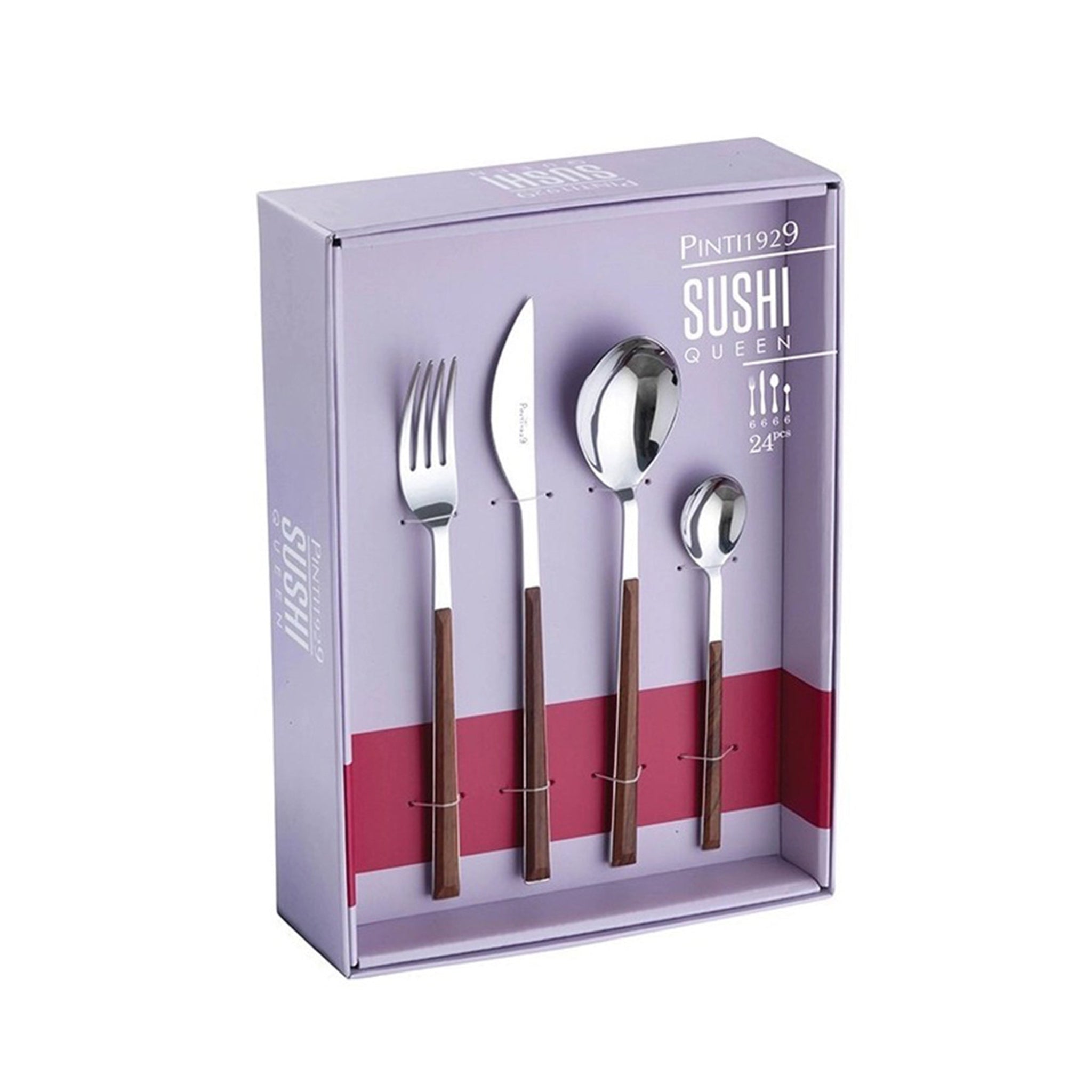 PINTINOX "SUSHI QUEEN" COLLECTION SET OF 24 PCS STAIN.STEEL
