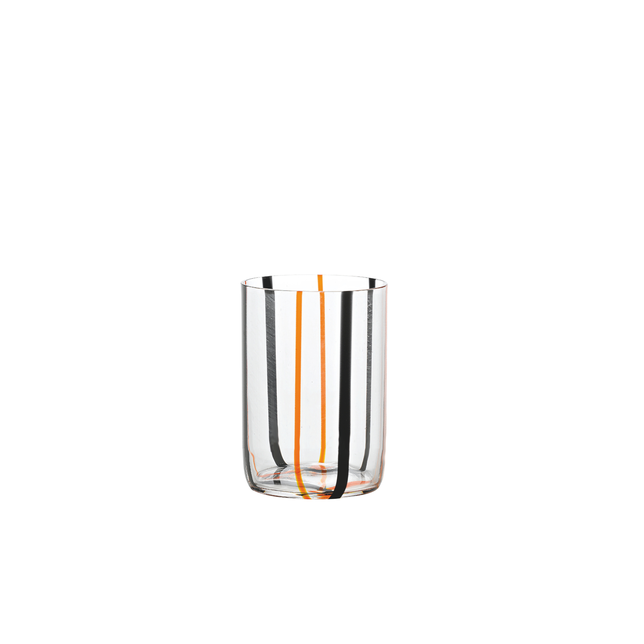 ZAFFERANO TIRACHE TUMBLER BLACK/ORANGE (hand made)