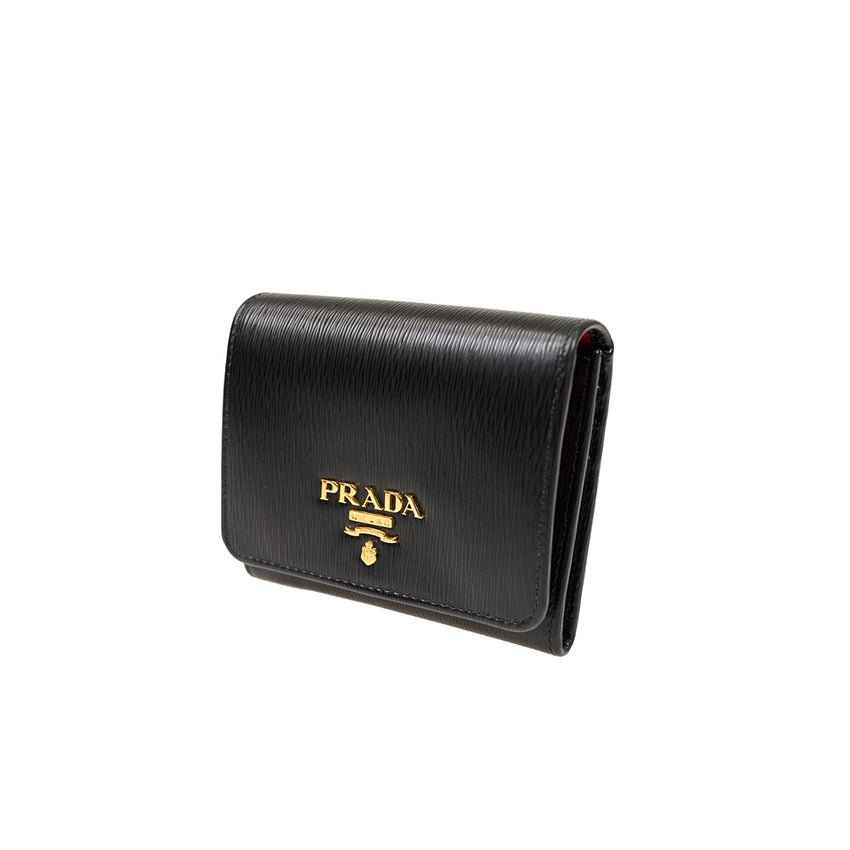 Prada Short Button Wallet